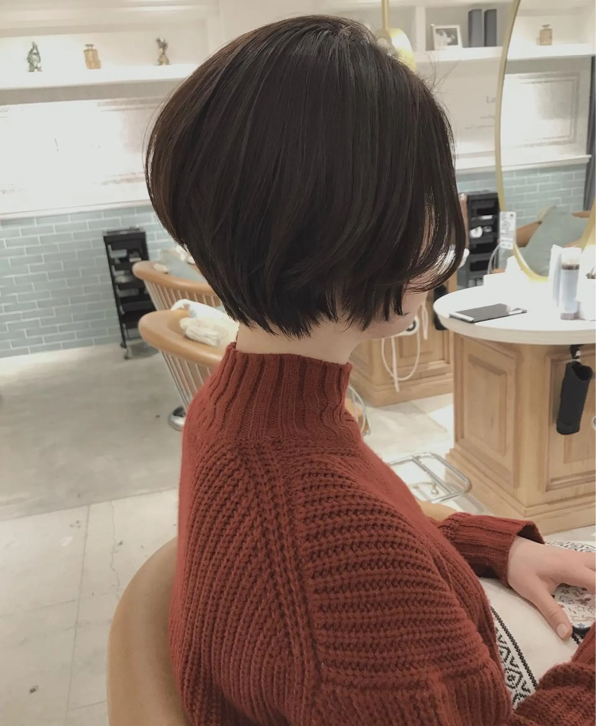 ショート ショートボブ 丸みショート ボブ ショートヘア 縮毛矯正/髪質改善 表参道/千田大地のヘアスタイル