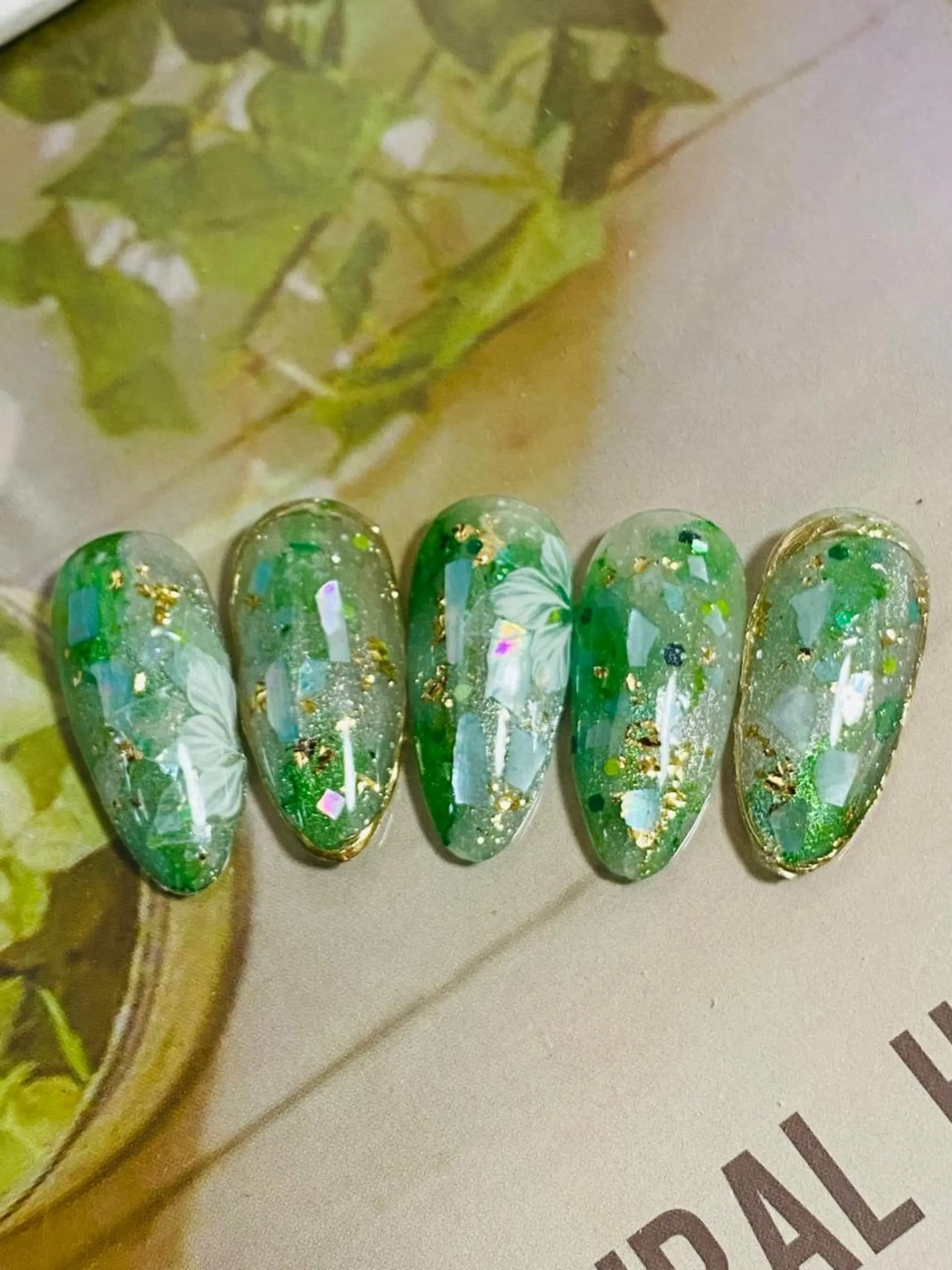 ネイル 春ネイル 夏ネイル UVネイル 自宅ネイルサロン ♦️nuance♦️のネイルデザイン