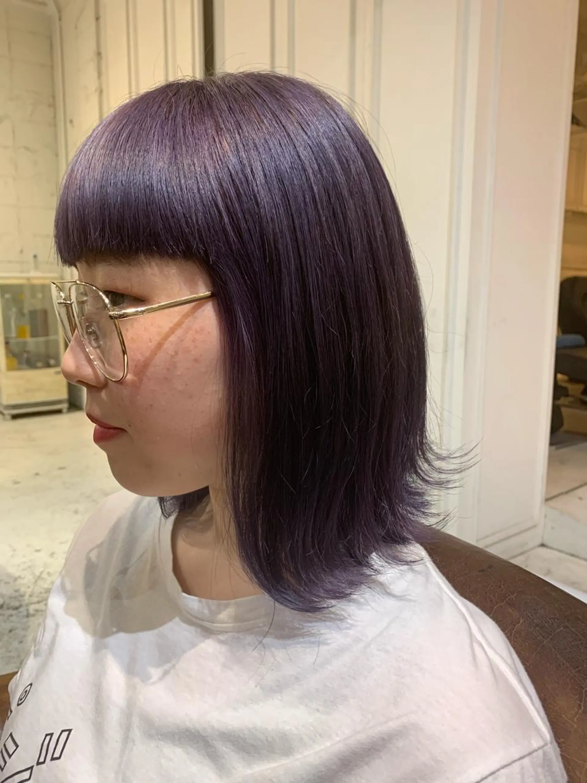 ミディアム ヘアカラー トリートメント ダブルカラー/透明感 💈JUNYA💈のヘアスタイル