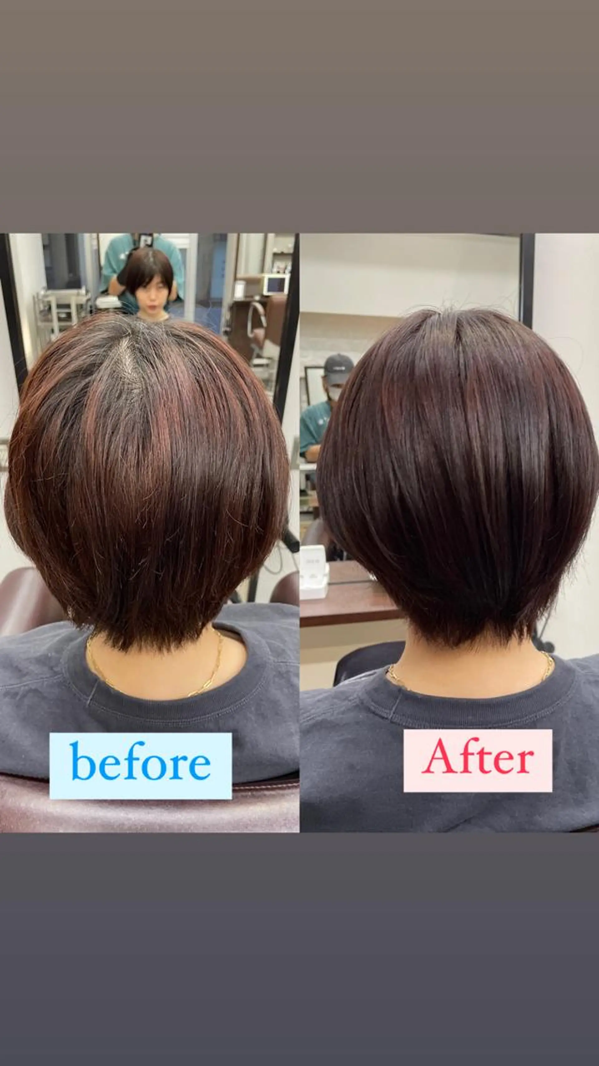 ショート カラー 堀 綾花のヘアスタイル