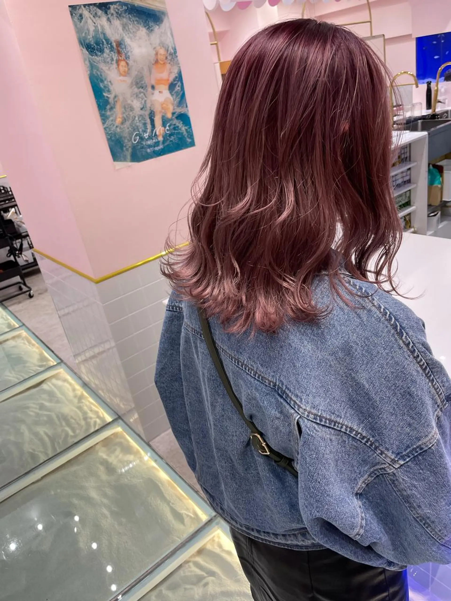 セミロング カラー ベージュカラー グラデーションカラー ピンクカラー ピンクベージュ ヘアカラー トリートメント ヘアセット 🫧tatsuki 🫧“lot 横浜“のヘアスタイル