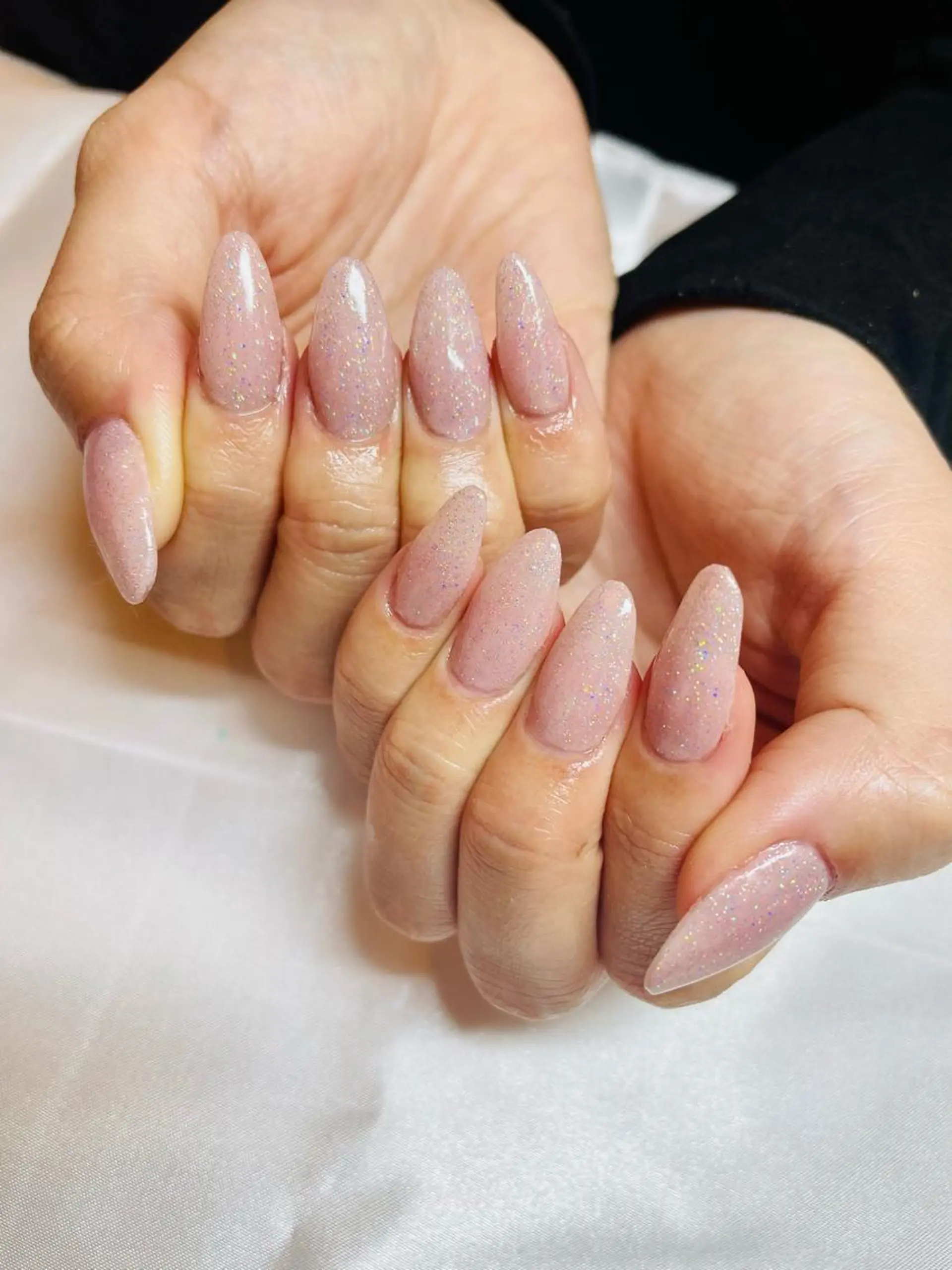 ネイル ラメ(グリッター) ワンカラーネイル fleur YUMIのネイルデザイン