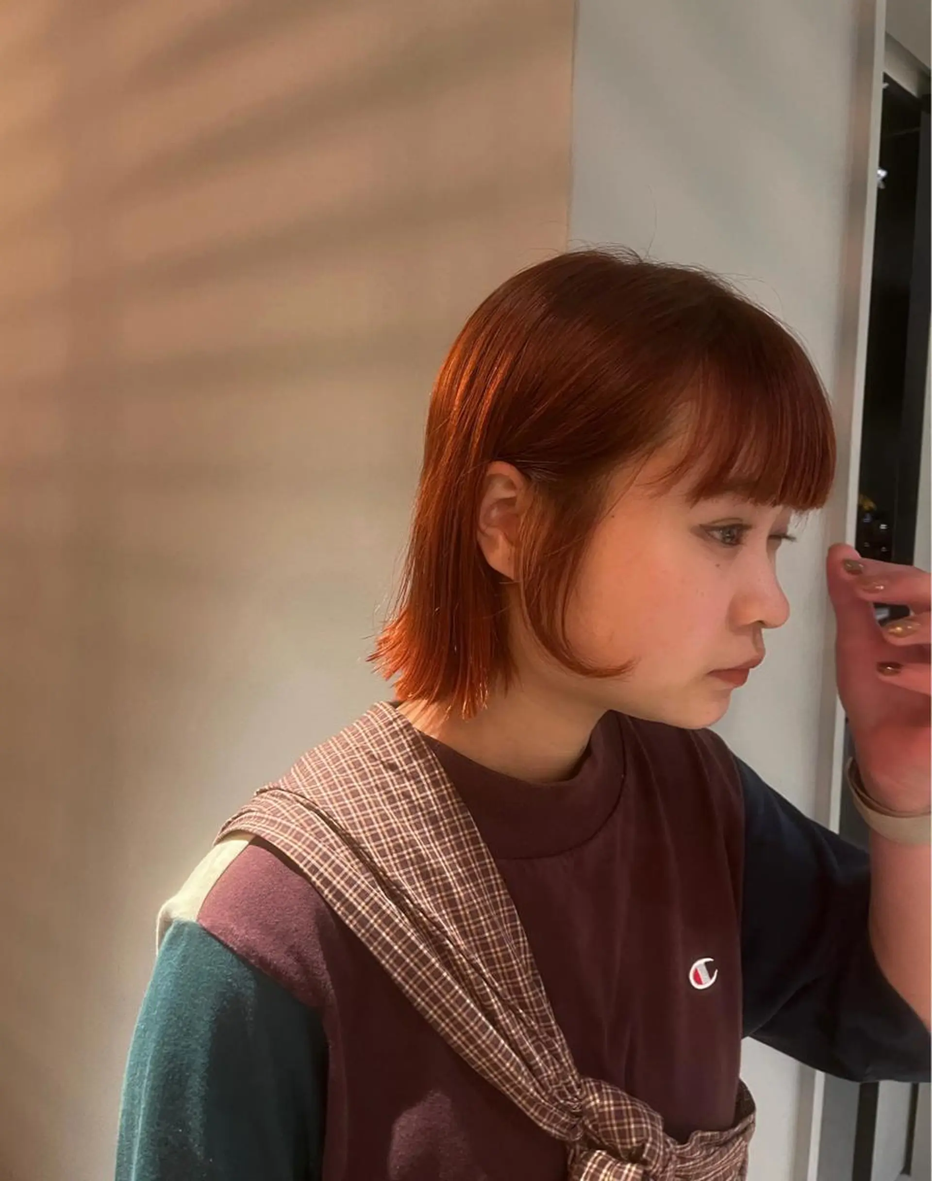 ミディアム ボブ 韓国風ヘア レイヤーカット 外ハネヘア 渋谷/原宿/メンズ/ コヤマトモヤのヘアスタイル