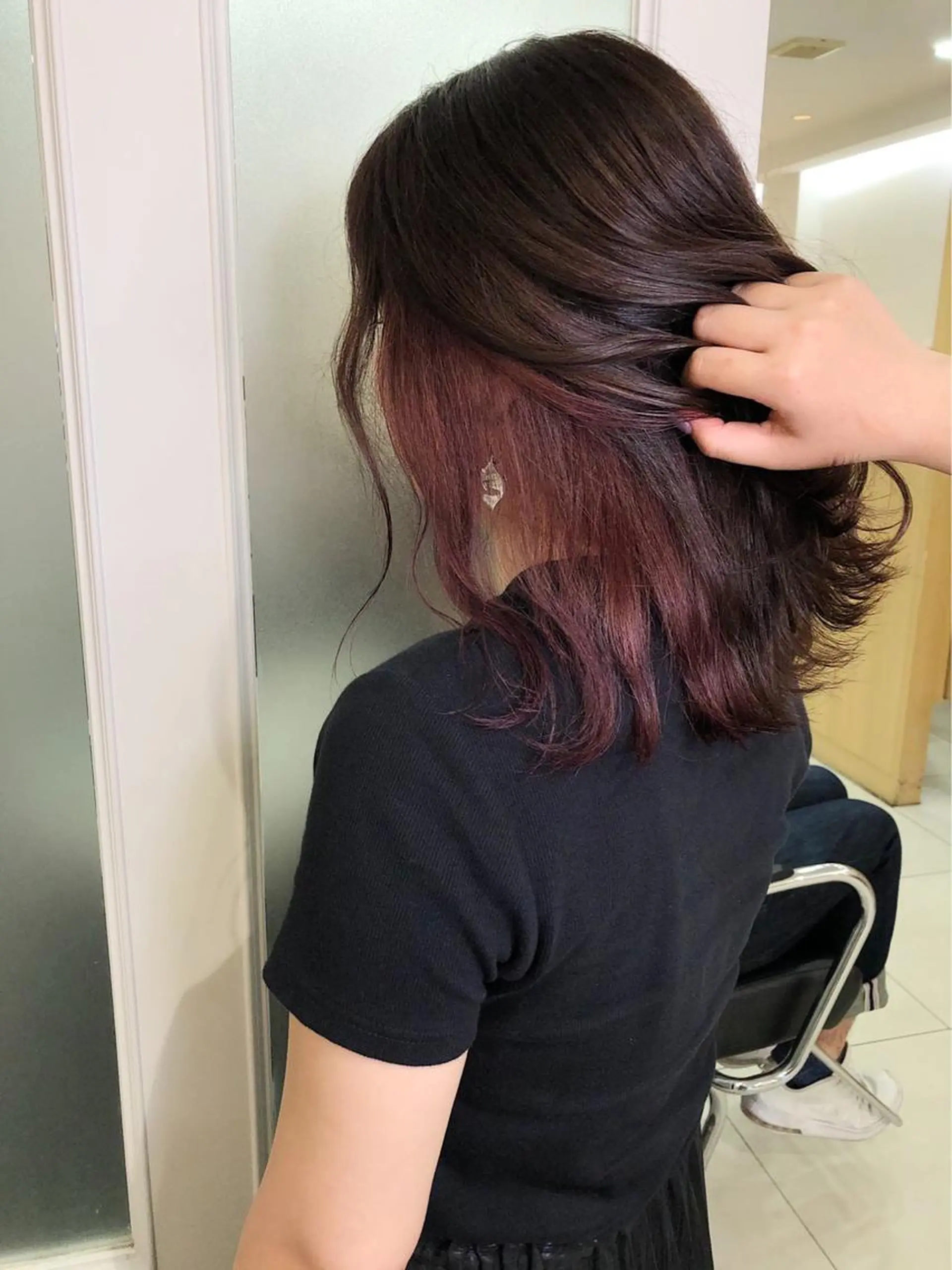 セミロング 山下恋佳/矢場町/ ブリーチ/ショートのヘアスタイル