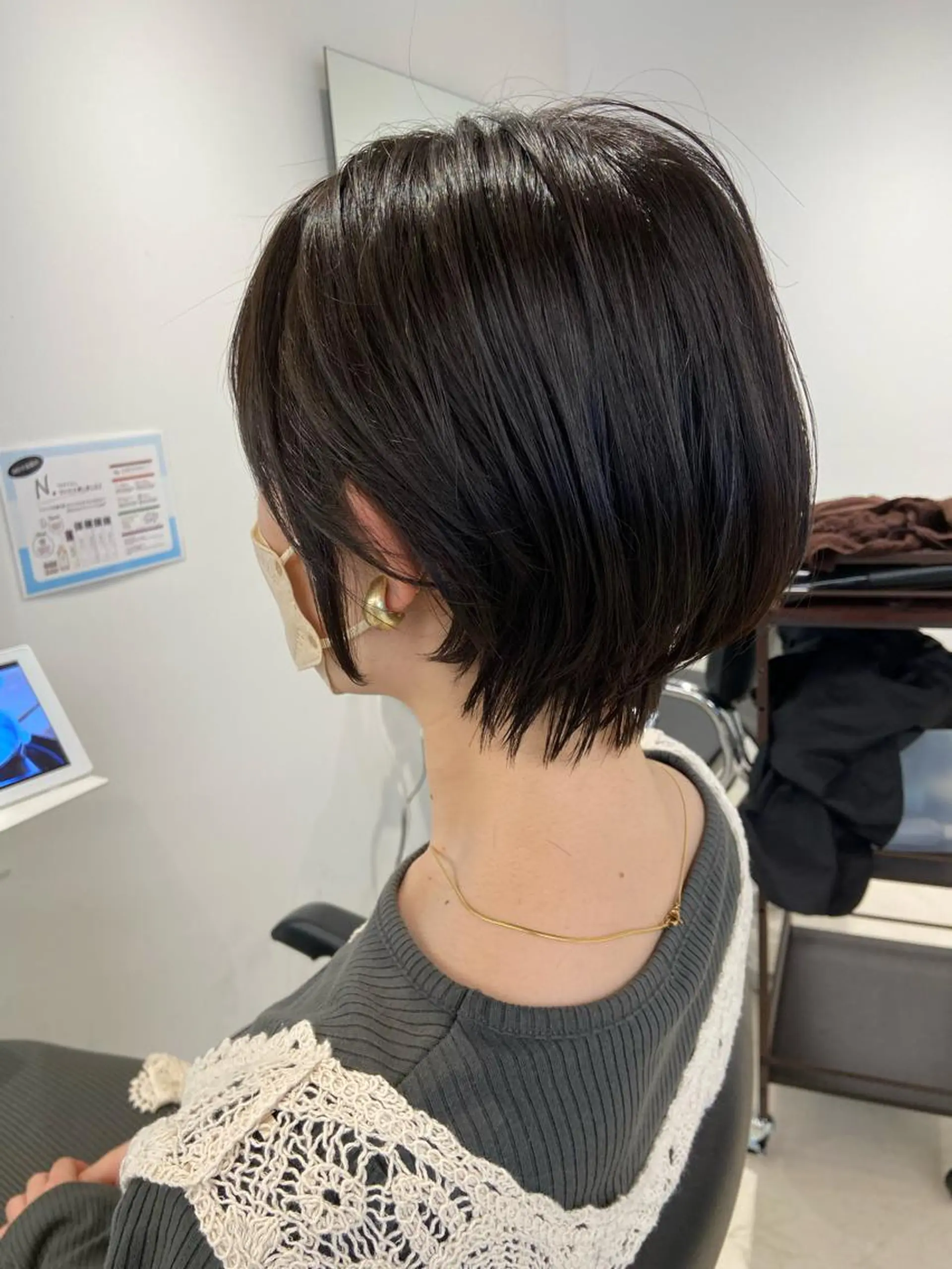 ショート カット ヘアカラー トリートメント 髪質改善カラー✨質感 ショート✨石山航のヘアスタイル