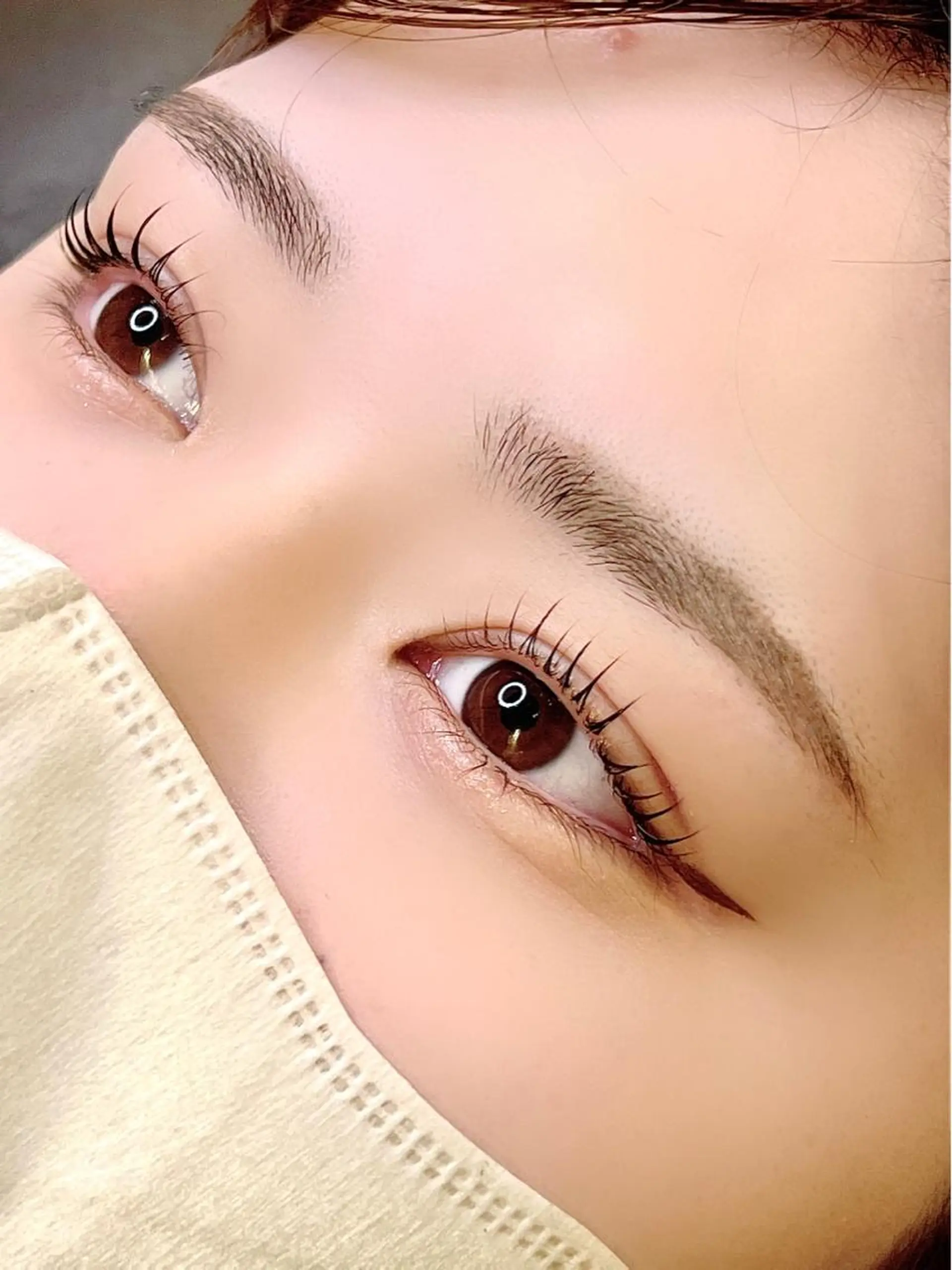 マツエク・マツパ ナチュラル 一重×まつ毛パーマ Be. eyelash&eyebrow 岡山店所属・🦋be. みうち🦋のマツエク・マツパデザイン