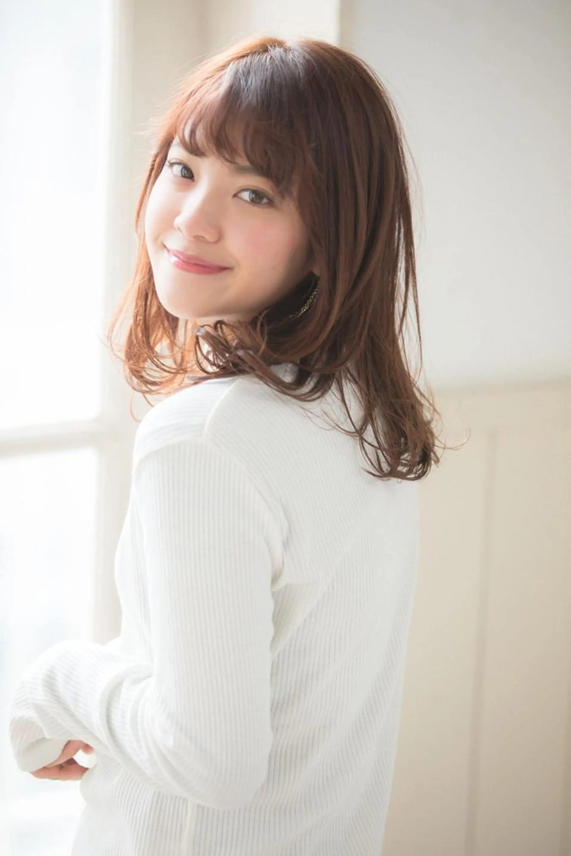 ミディアム カラー パーマ ヘアアレンジ Alushe艶髪・ 髪質改善のヘアスタイル