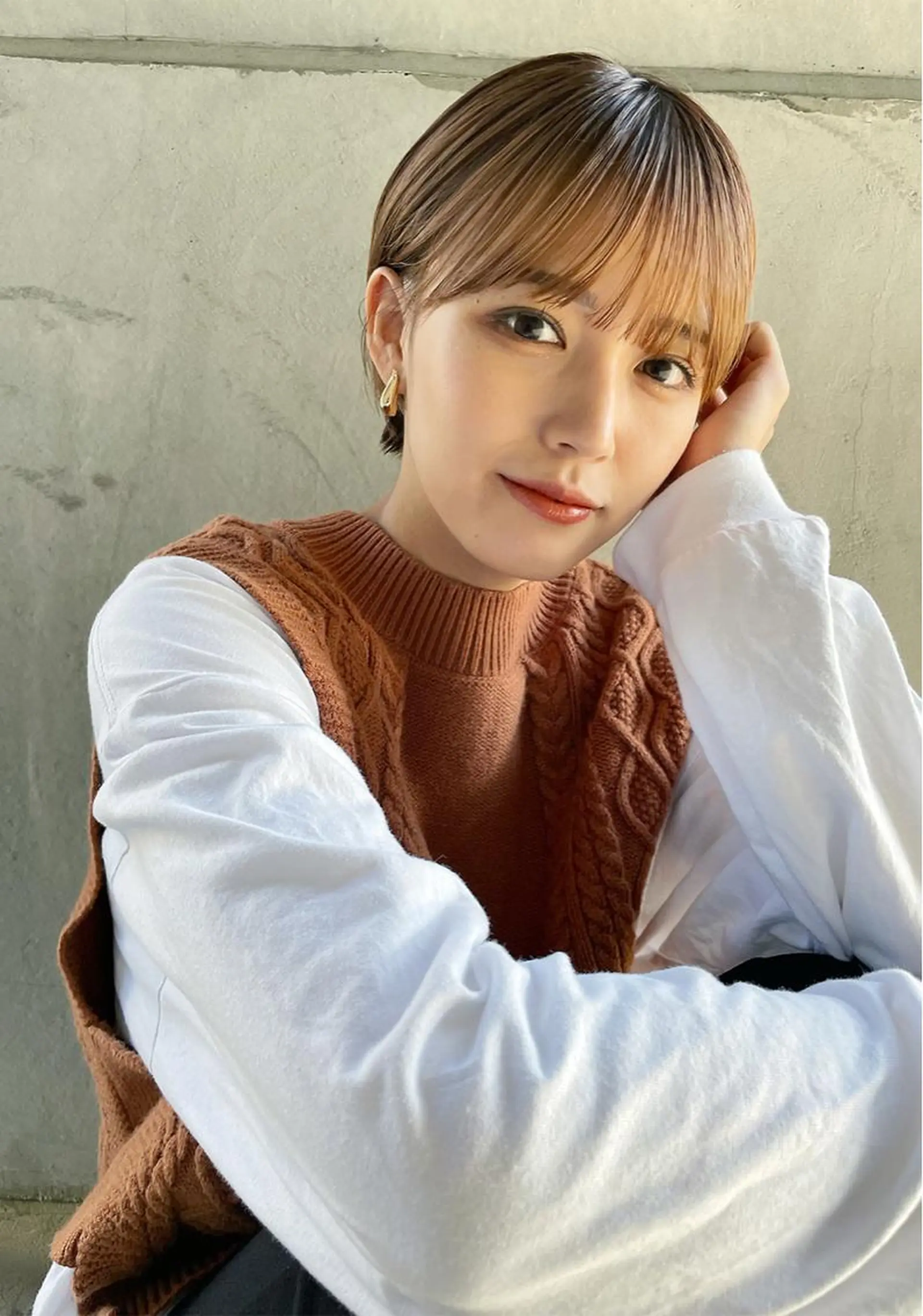 ショート カラー ヘアカラー 一ノ瀬 暁のヘアスタイル