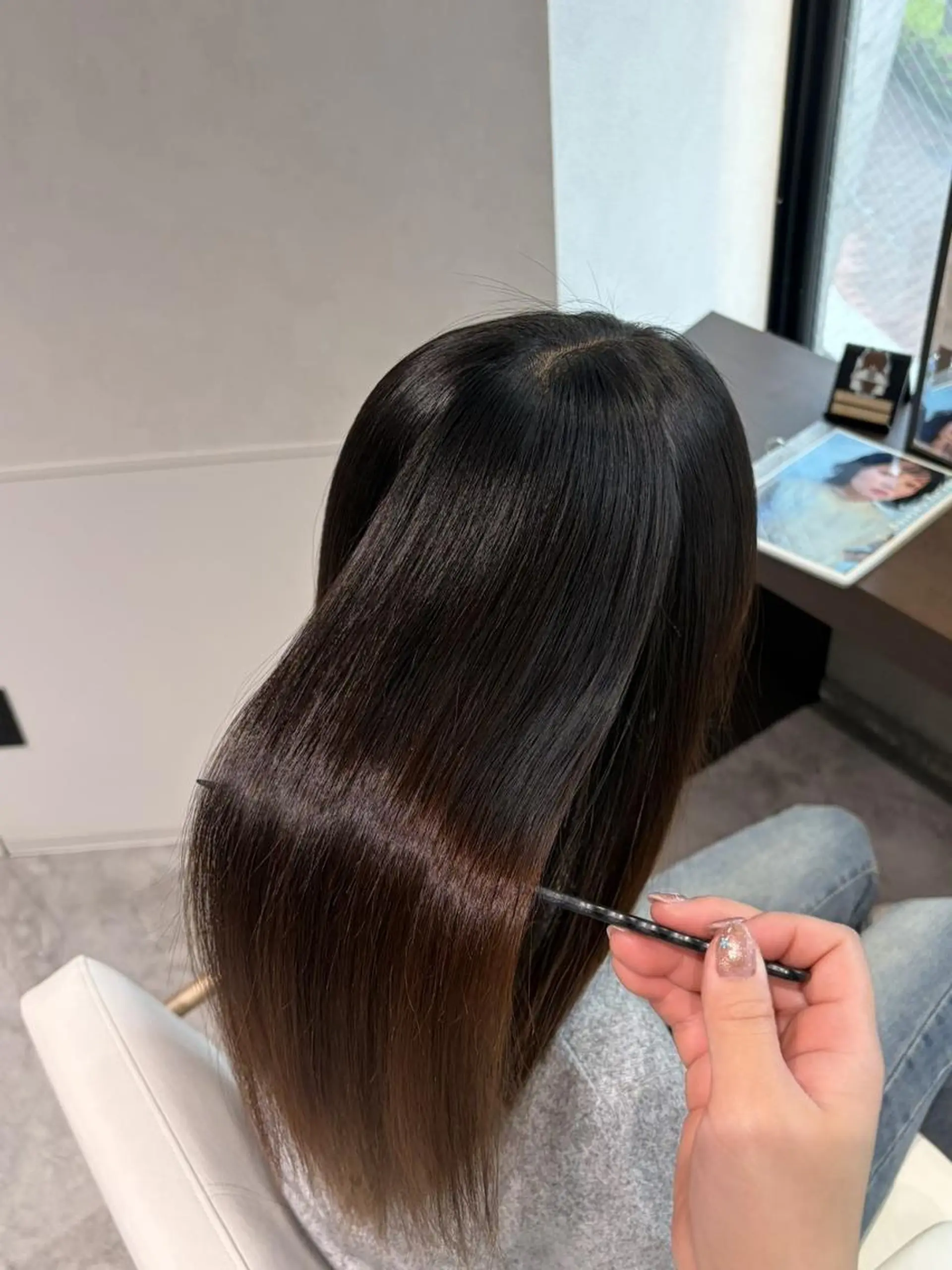 セミロング カット 縮毛矯正 縮毛矯正特化🩰 竹口はるかのヘアスタイル