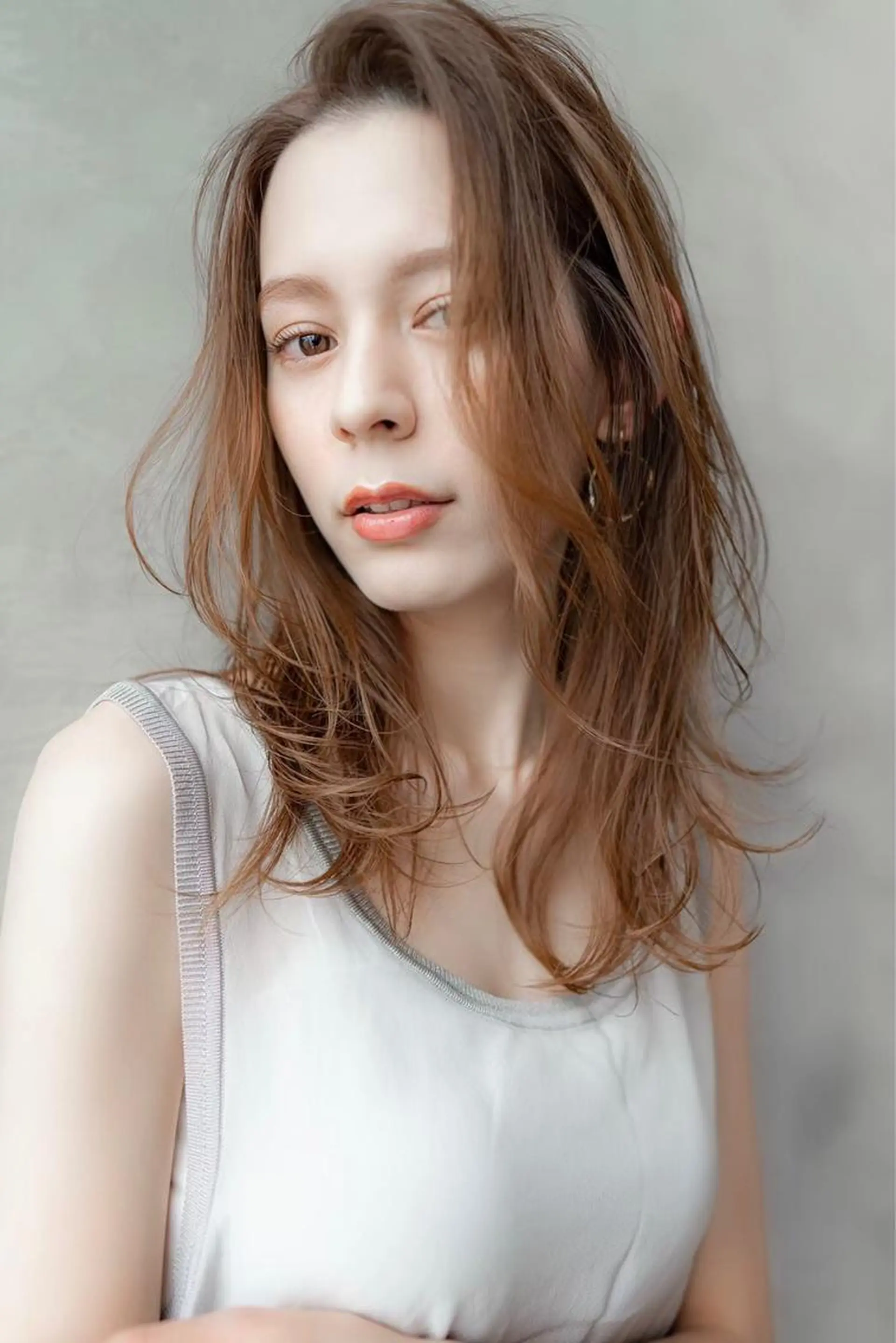 ミディアム カラー 韓国ヘア 店長NEGIのヘアスタイル