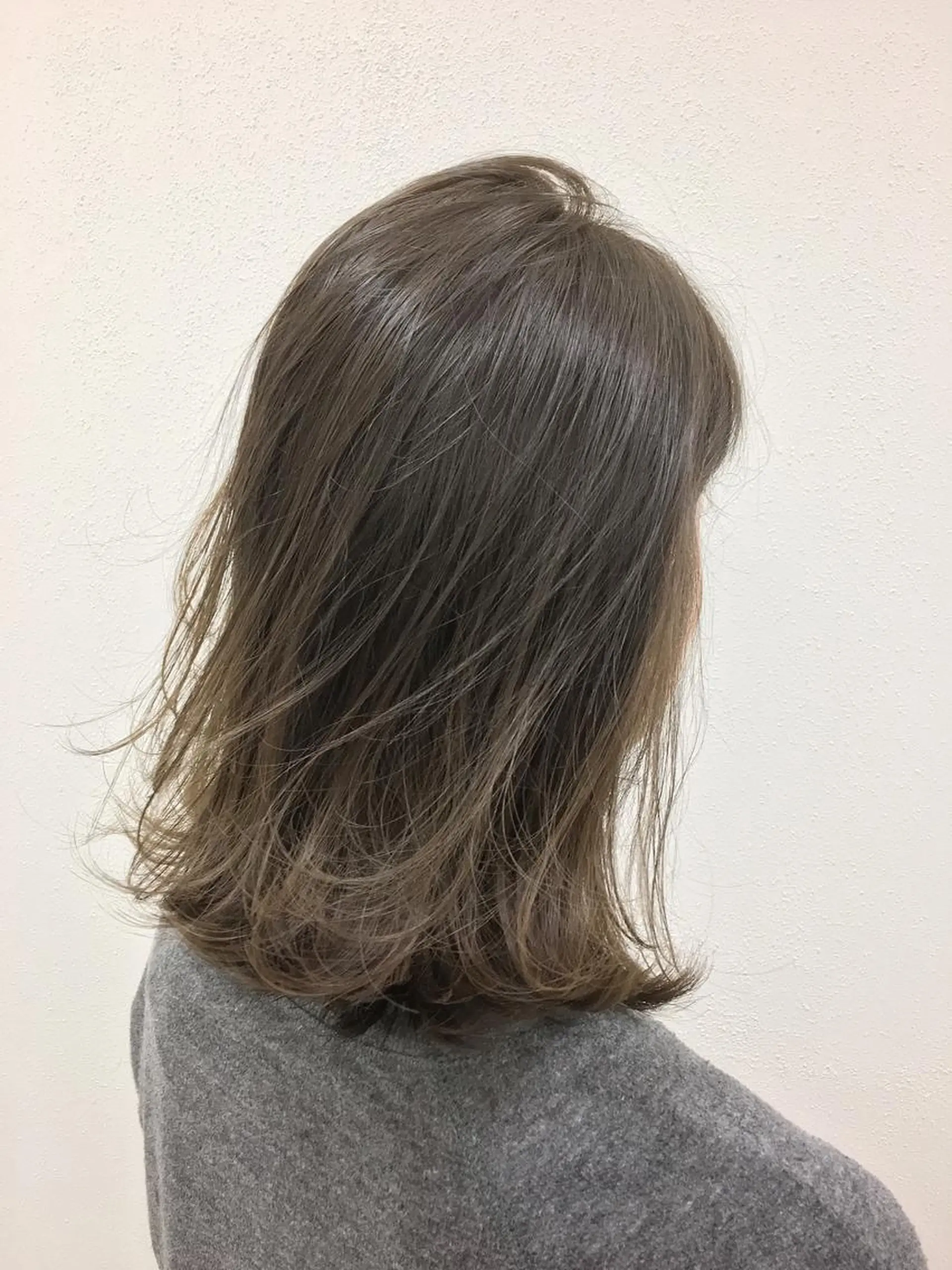 ミディアム カラー フォギーグレージュ グレージュ ノンダメージ髪質改善 カラー💎/KURAのヘアスタイル