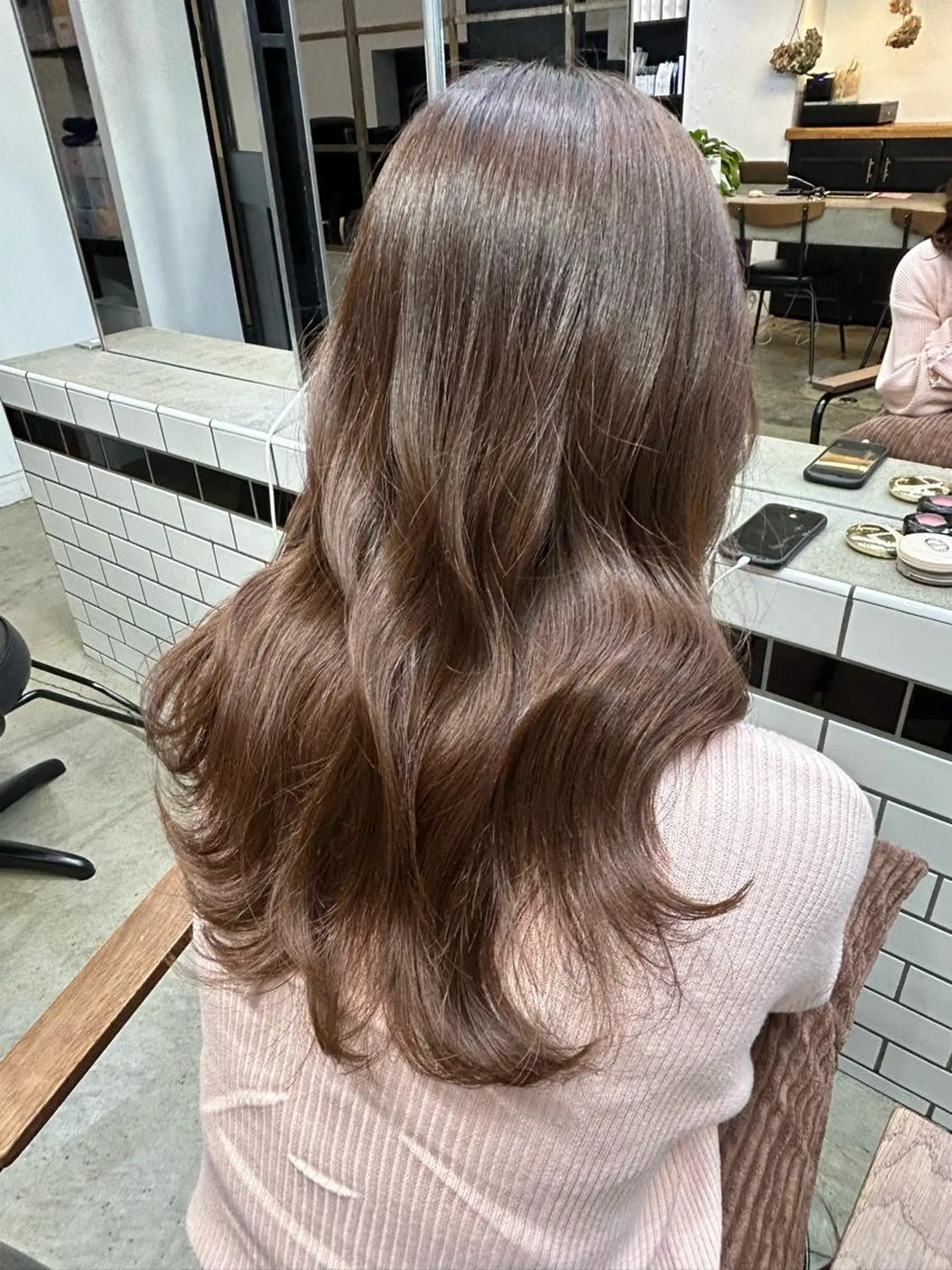 セミロング 垢抜け/透け感 カラー🪞moekaのヘアスタイル