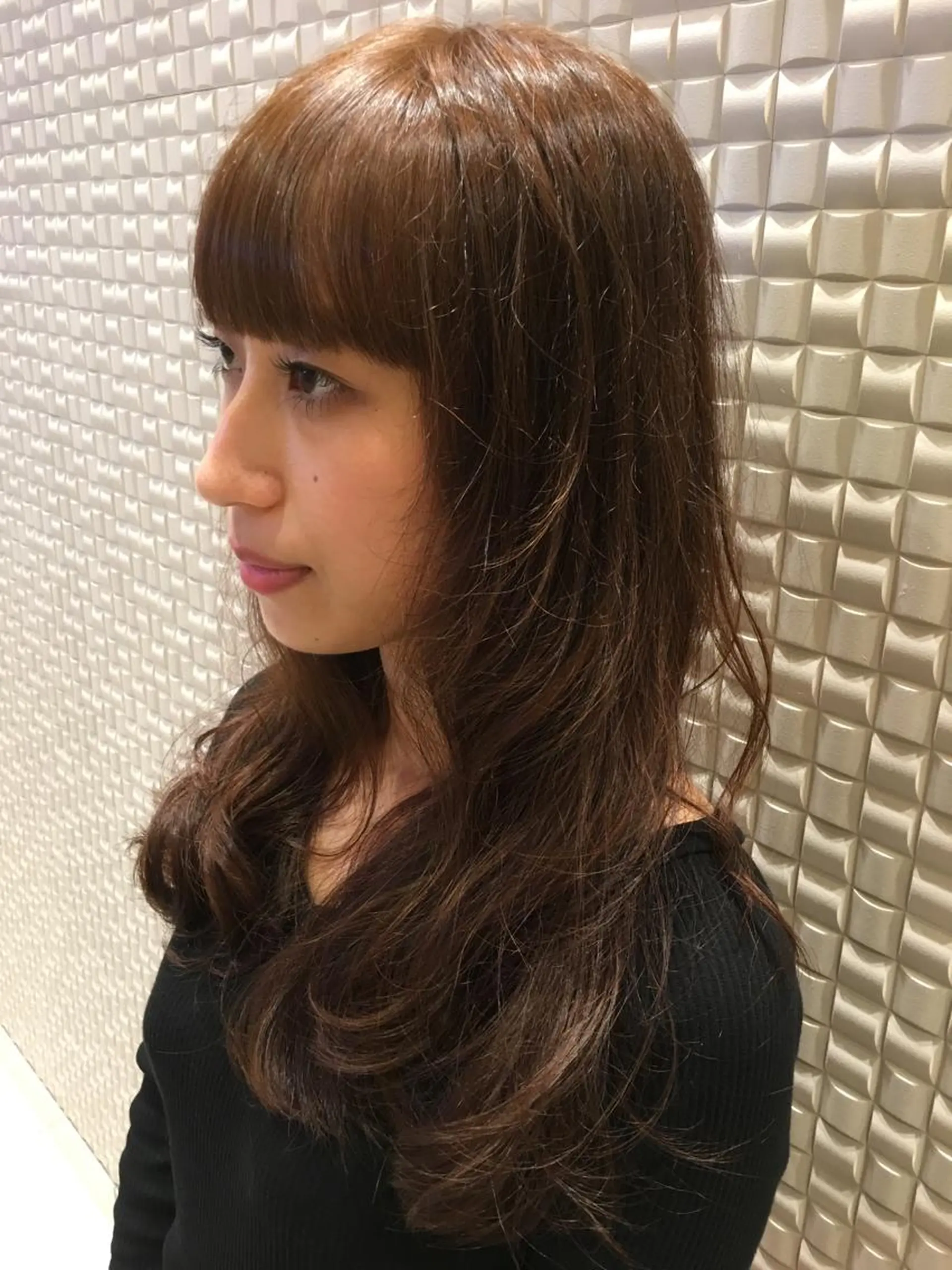 セミロング パーマ セミロングパーマ カット パーマ トリートメント scene. haraのヘアスタイル