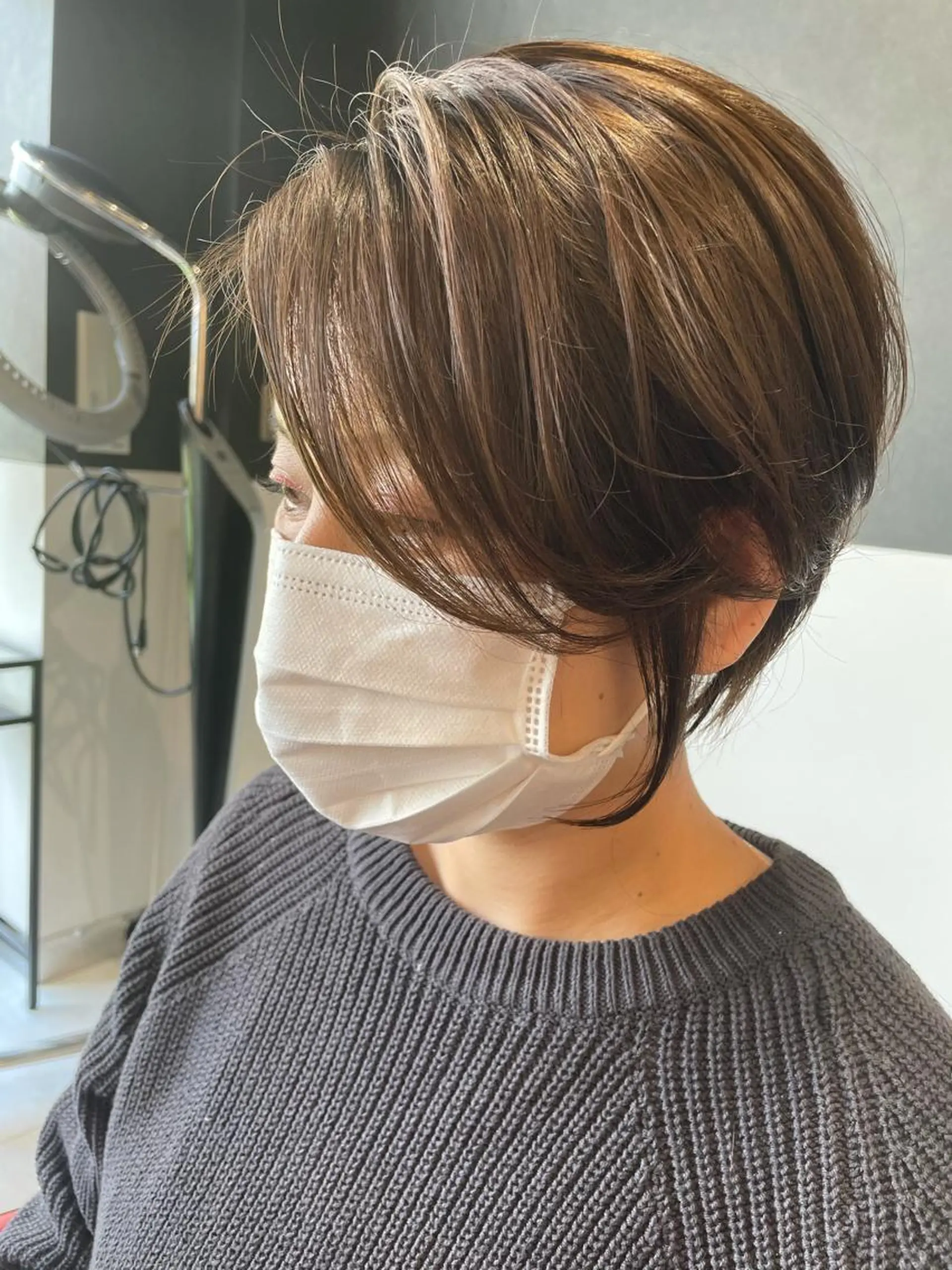 ショート カラー ショートボブ ボブ ショートヘア メンズヘア特化 崎田 成人のヘアスタイル