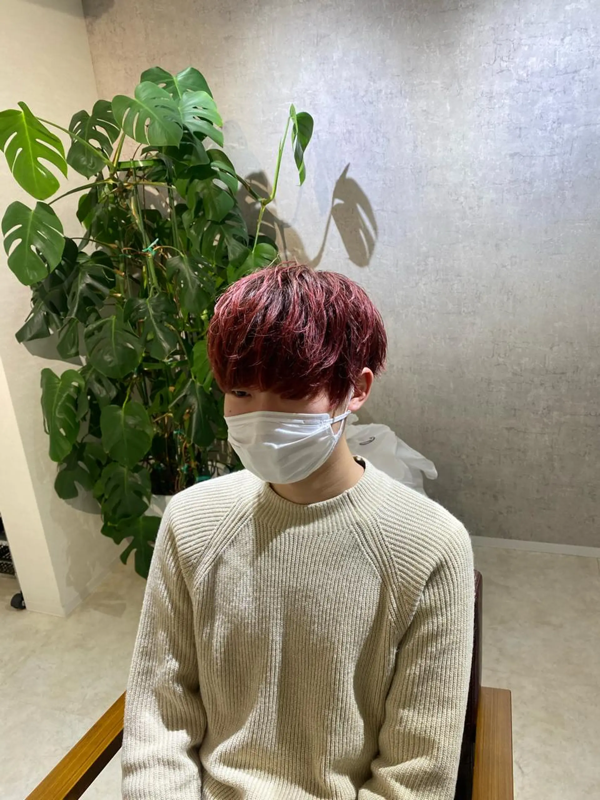 メンズ マッシュ 縮毛矯正とレイヤー カット/杉村凜汰郎のヘアスタイル