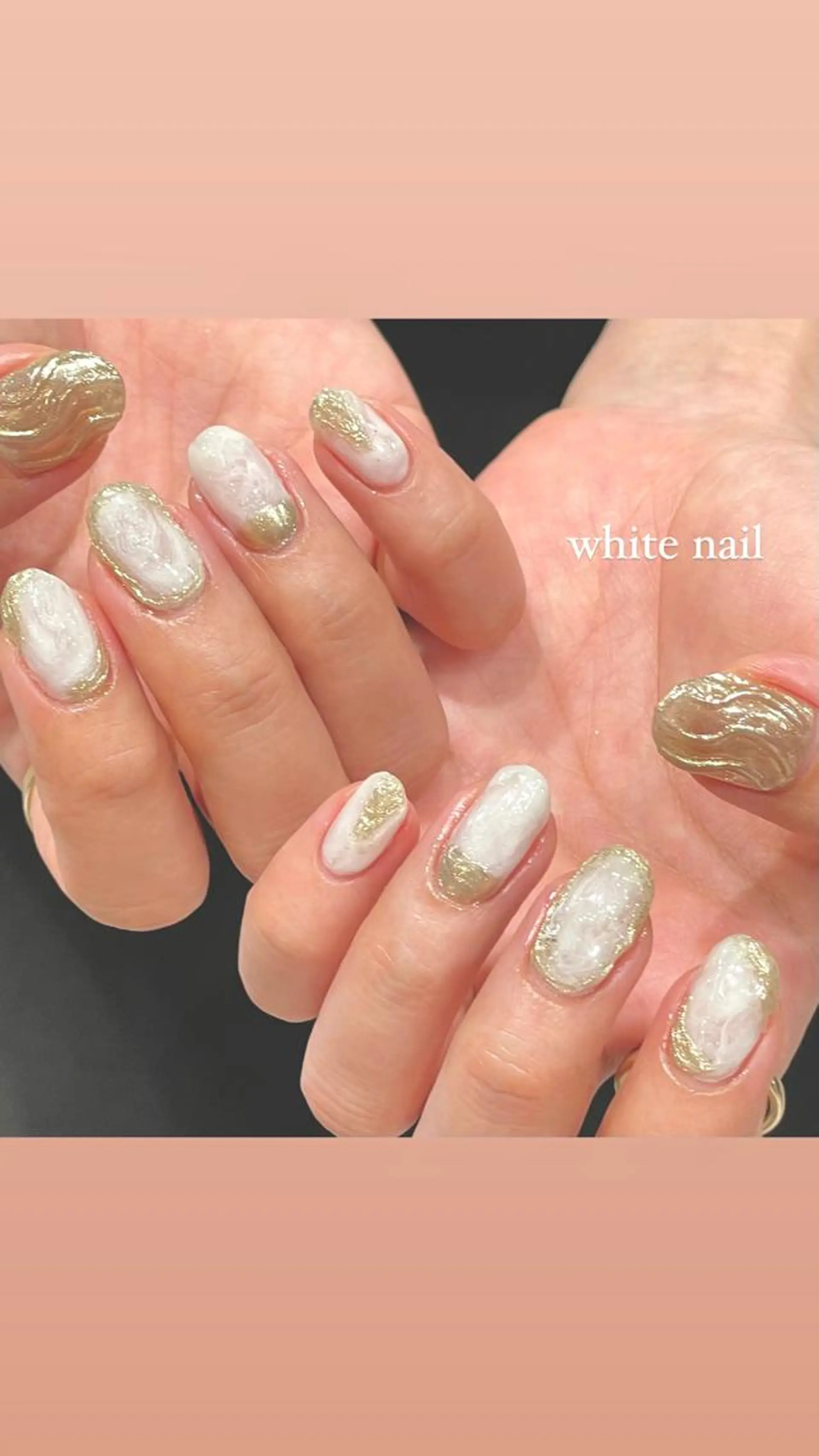 ネイル ハンドネイル 淡色ネイル 🎀moeのネイルデザイン