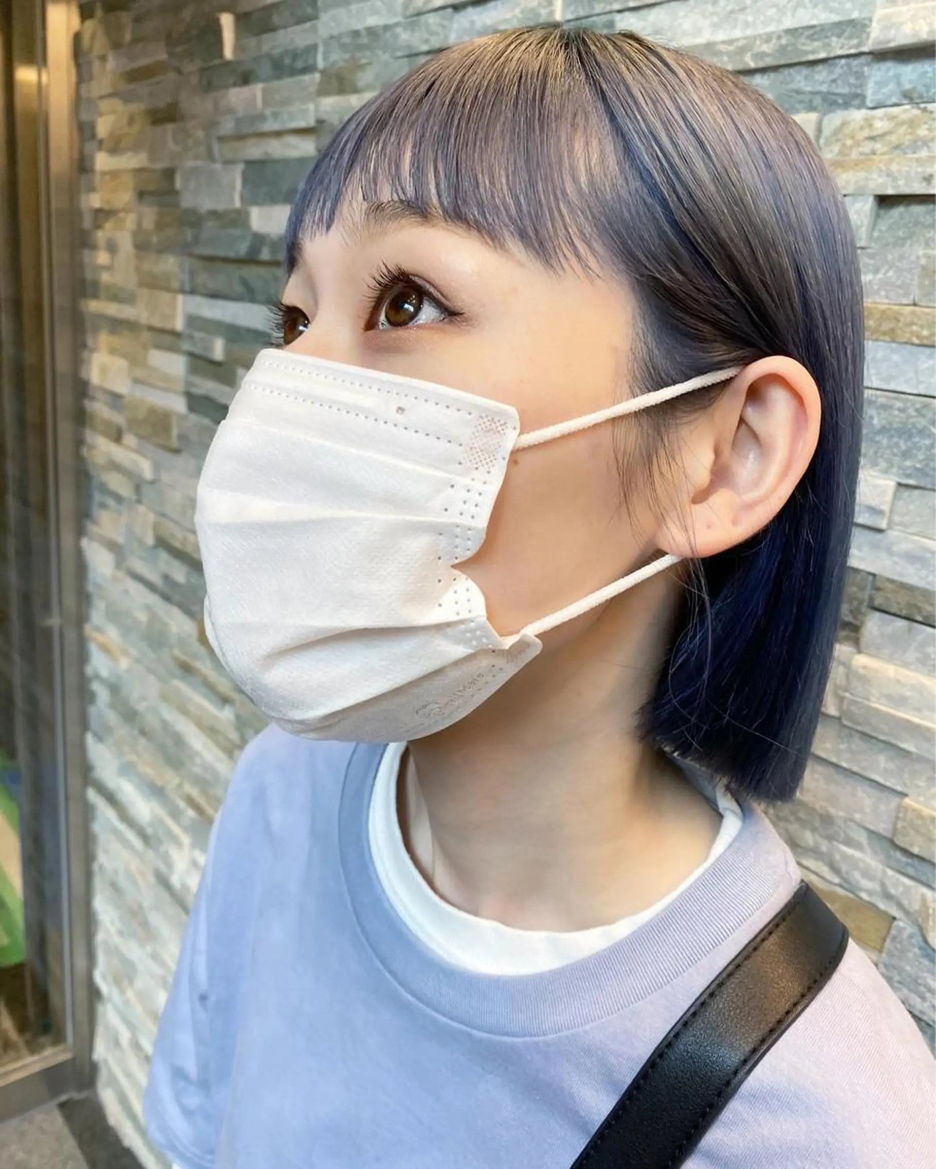 ショート デザインカラー/ボブ ブリーチカラー/ユリのヘアスタイル