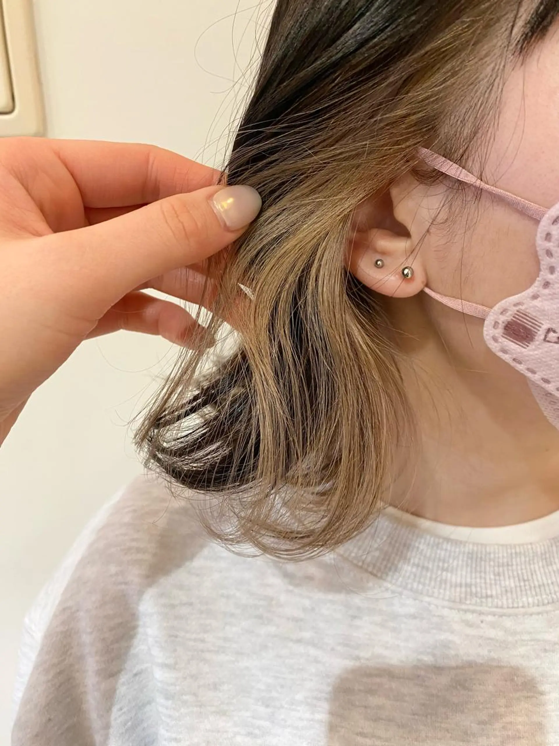 ミディアム 🫧顔周りカット 🫧樫村優香のヘアスタイル