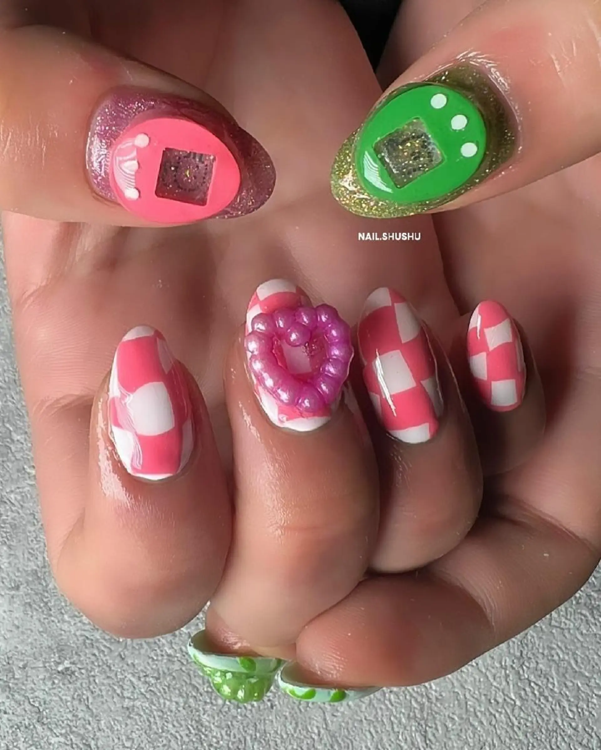 ネイル 持ち込み ニュアンスネイル オフィスネイル ワンカラーネイル シンプルネイル 3dパーツ/流行り 👧shushu❤️のネイルデザイン