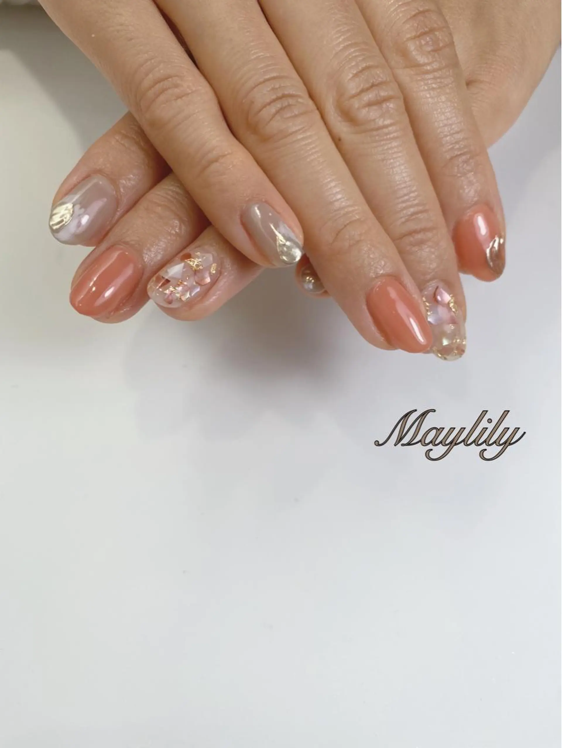 ネイル 持ち込み ハンドネイル Nail salon Maylilyのネイルデザイン