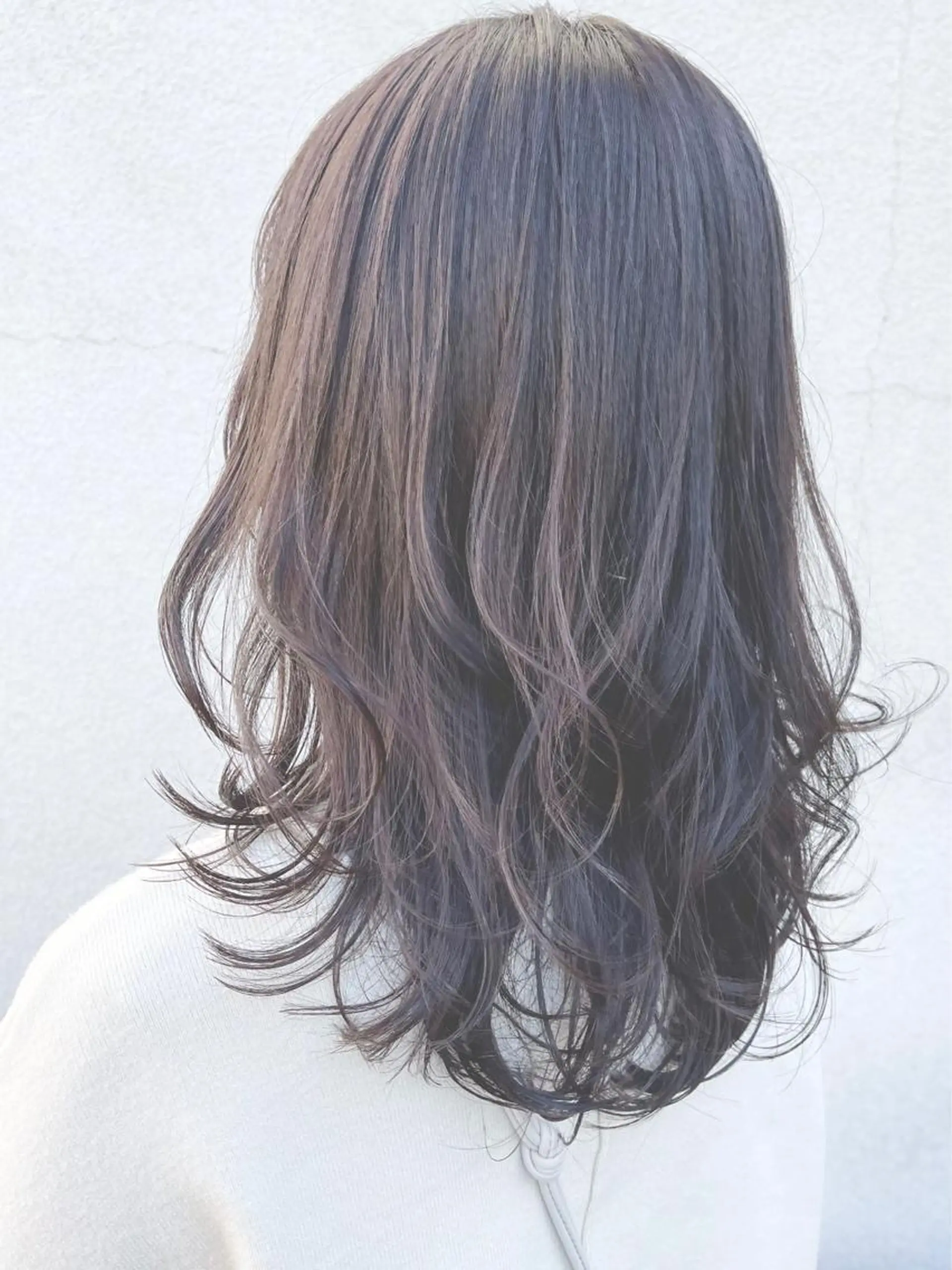 セミロング セミロングパーマ ハイライト 髪質改善 レイヤーカット トリートメント 小林 正樹のヘアスタイル