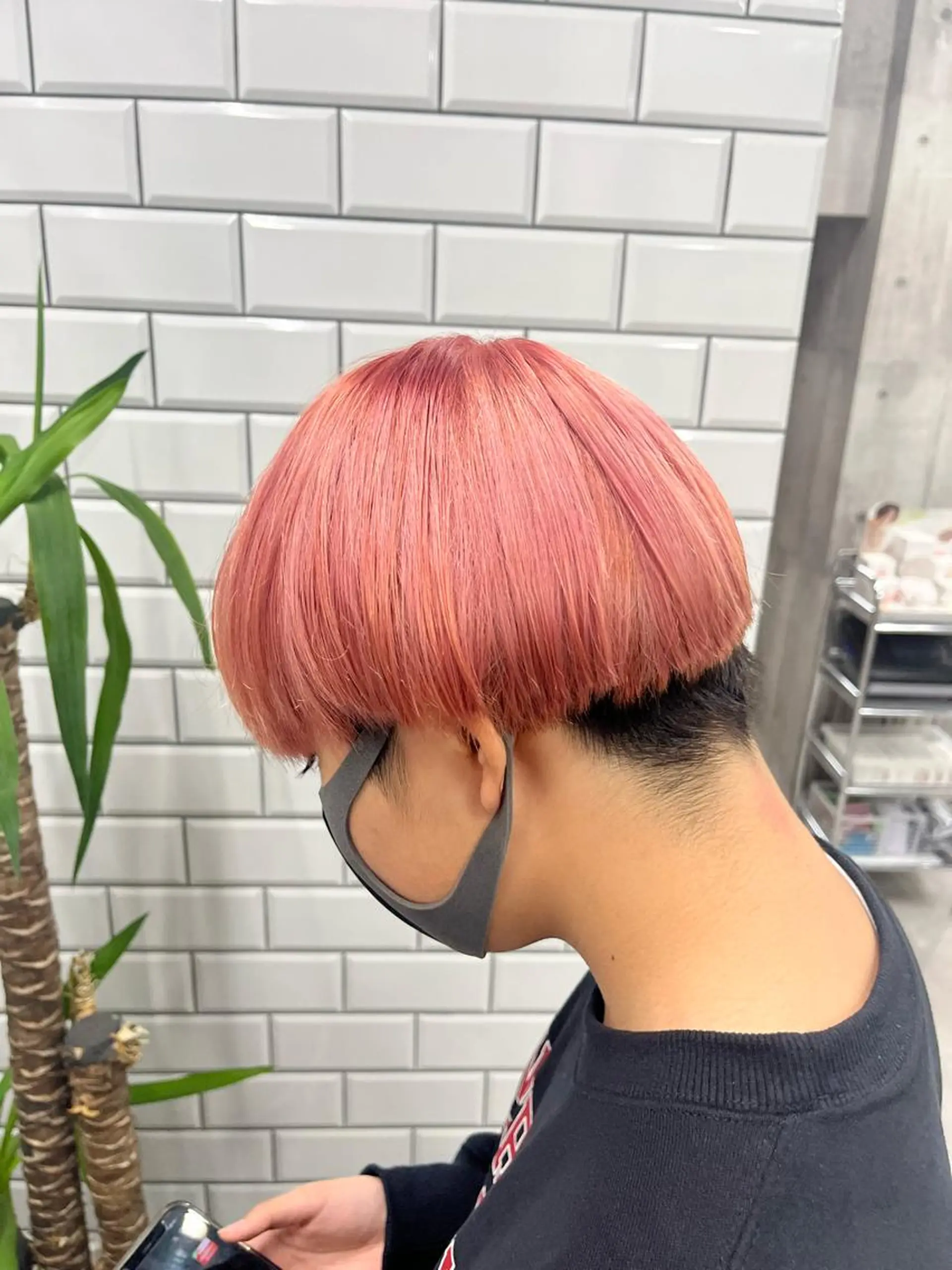 ショート カラー メンズ カット ヘアカラー トリートメント ヘアセット newi赤羽 HINATAのヘアスタイル