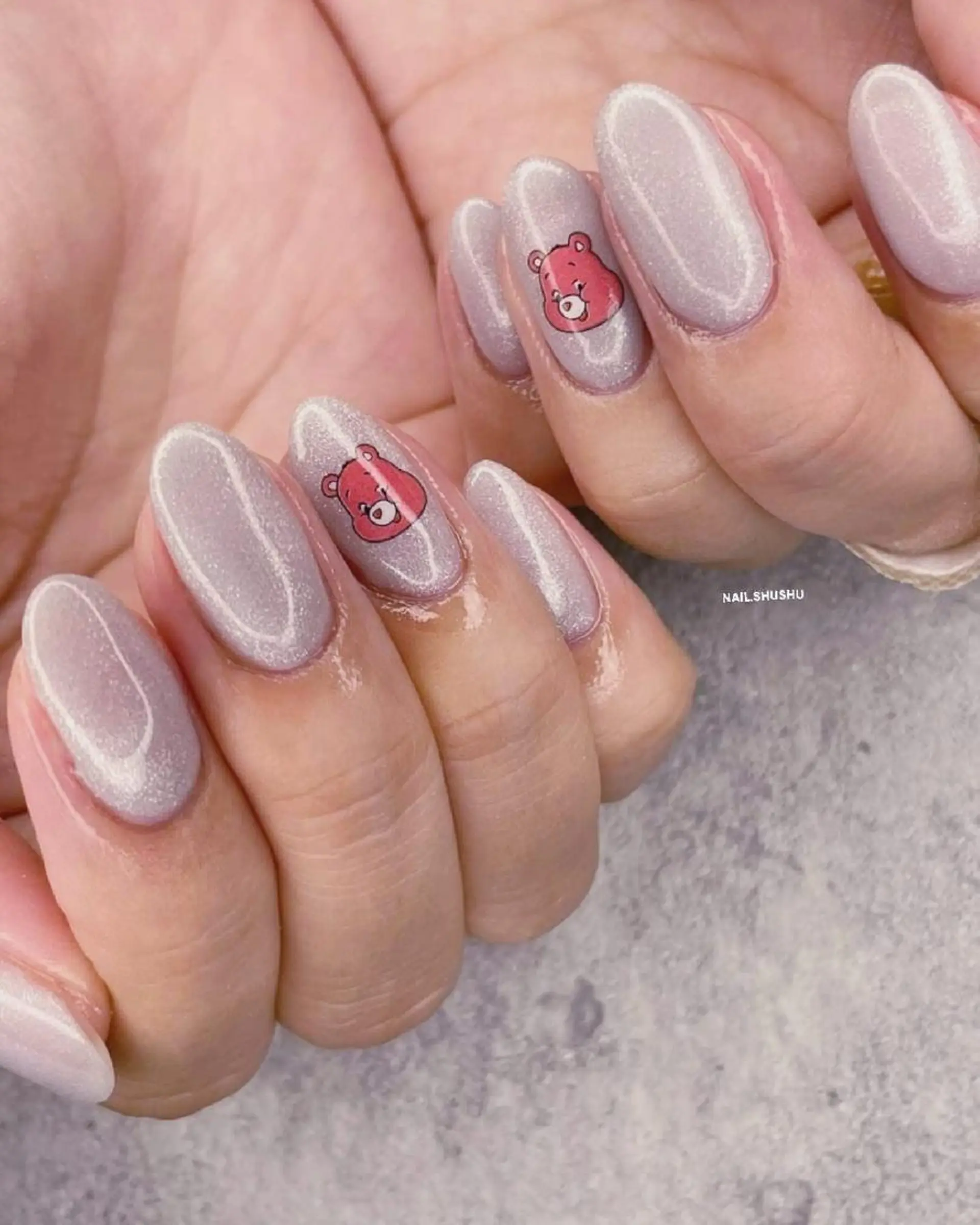 ネイル アートネイル 韓国ネイル 持ち込み ニュアンスネイル シンプルネイル 3dパーツ/流行り 👧shushu❤️のネイルデザイン