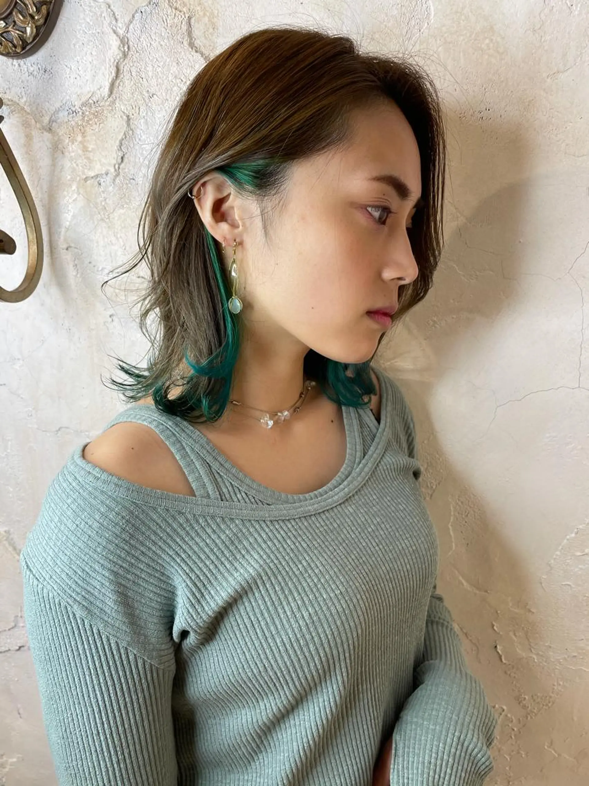 ミディアム カット ヘアカラー トリートメント マネージャー 山城洸希のヘアスタイル