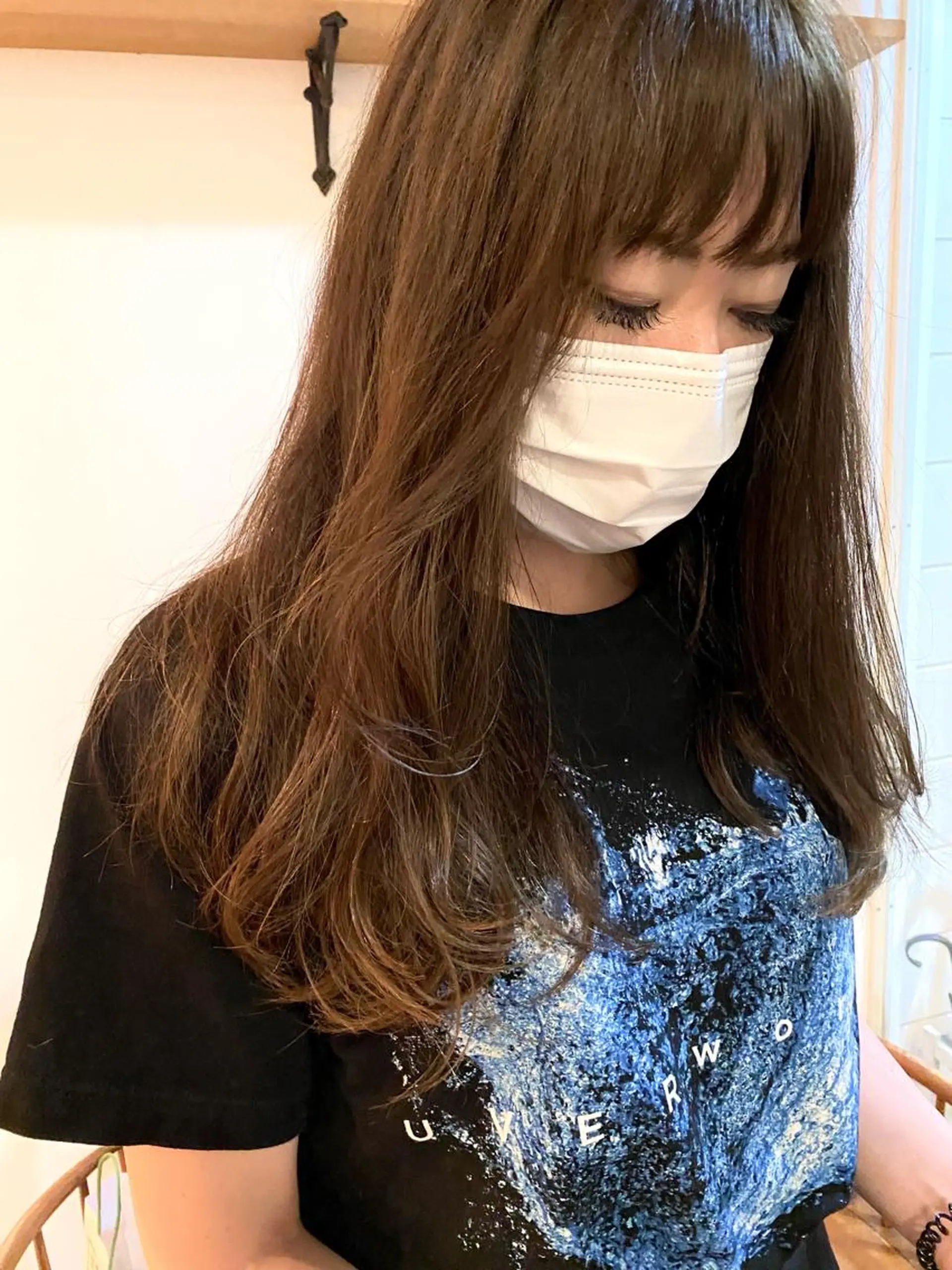 ロング レイヤーカット ショート& パーマ　坂本のヘアスタイル