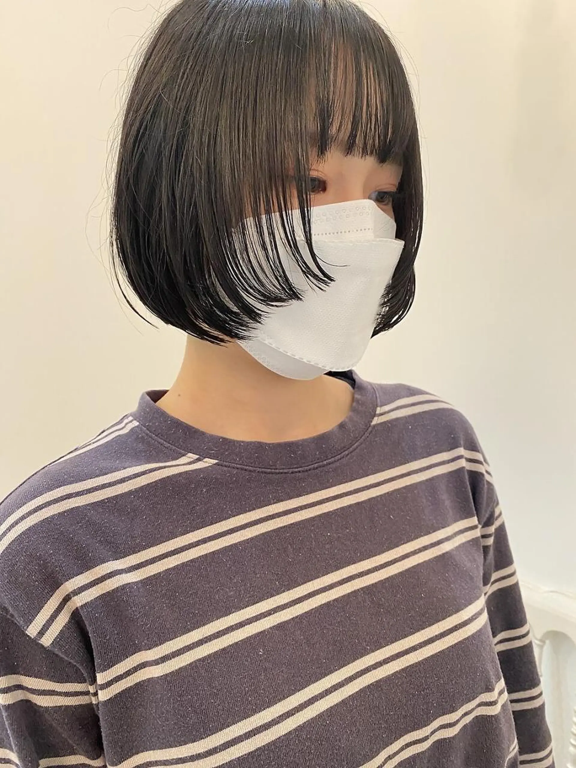 ショート カラー レイヤーカット カット ヘアカラー トリートメント F． 梅田/ボブ/パーマのヘアスタイル