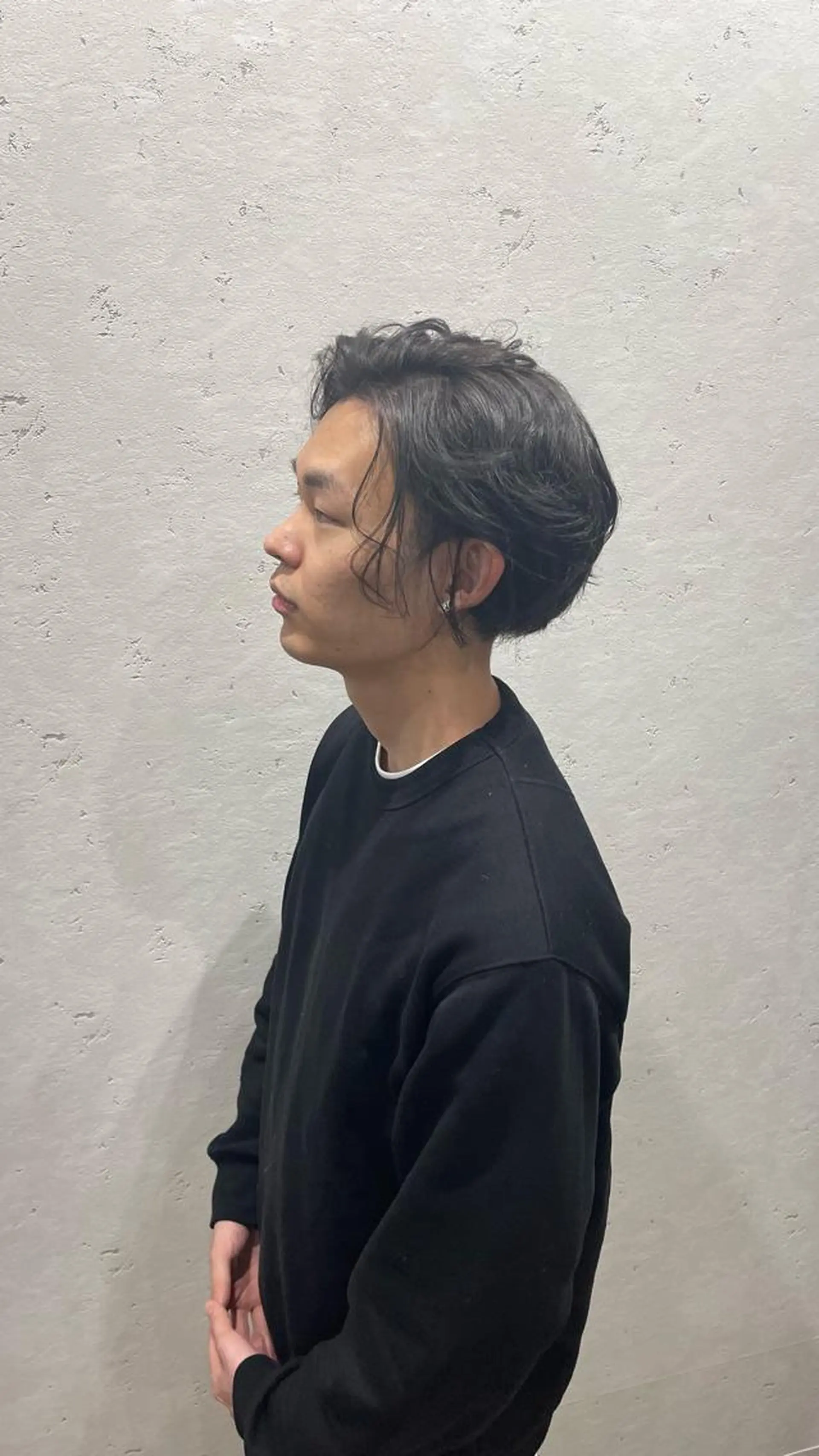 ショート カラー メンズ アッシュ 透明感カラー シルバー シルバーアッシュ ナチュラルカラー 錦糸町【三橋衿奈】のヘアスタイル