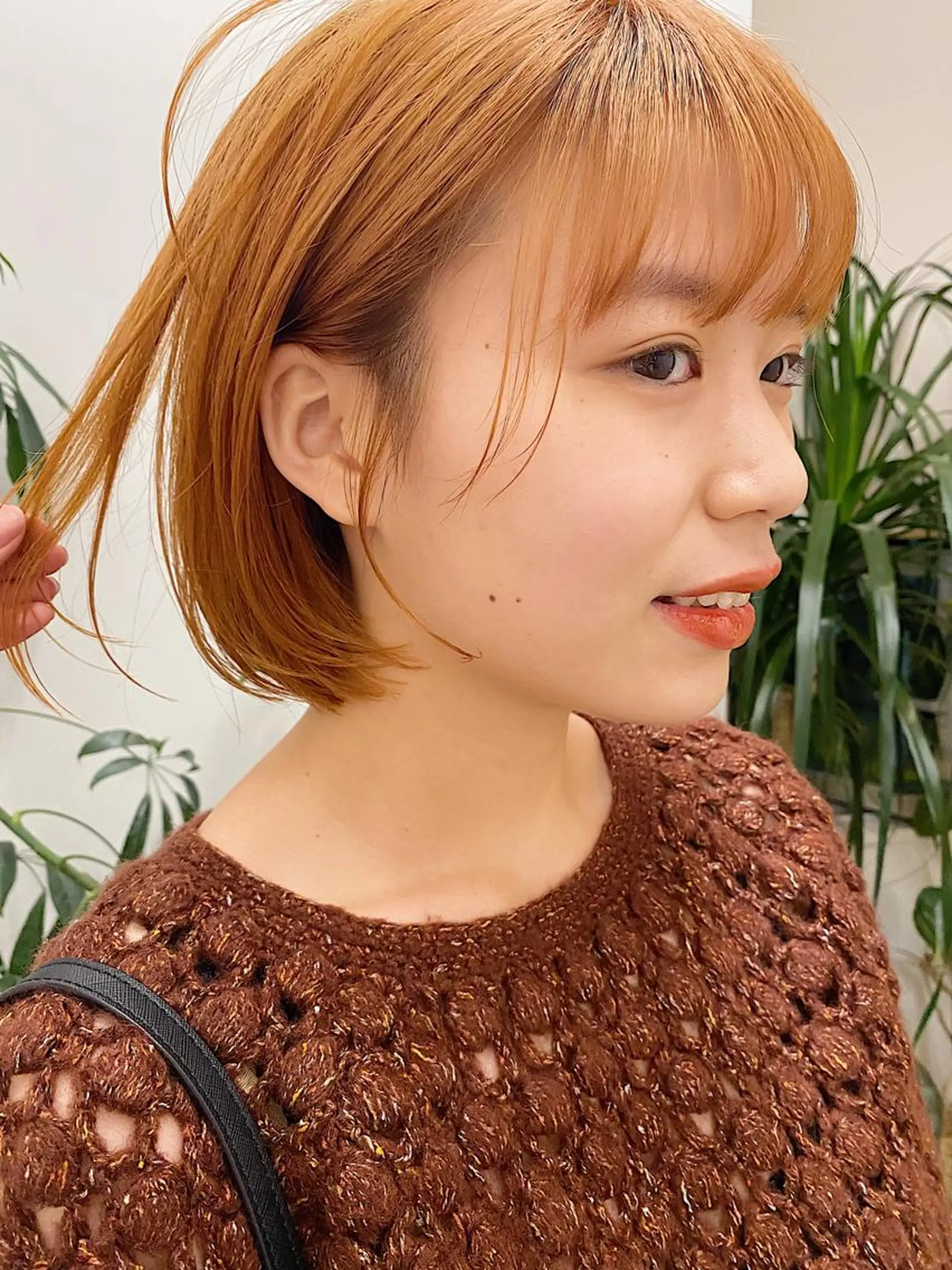 カラー オレンジ 🍸nana/透明感 カラー/レイヤー✨のヘアスタイル