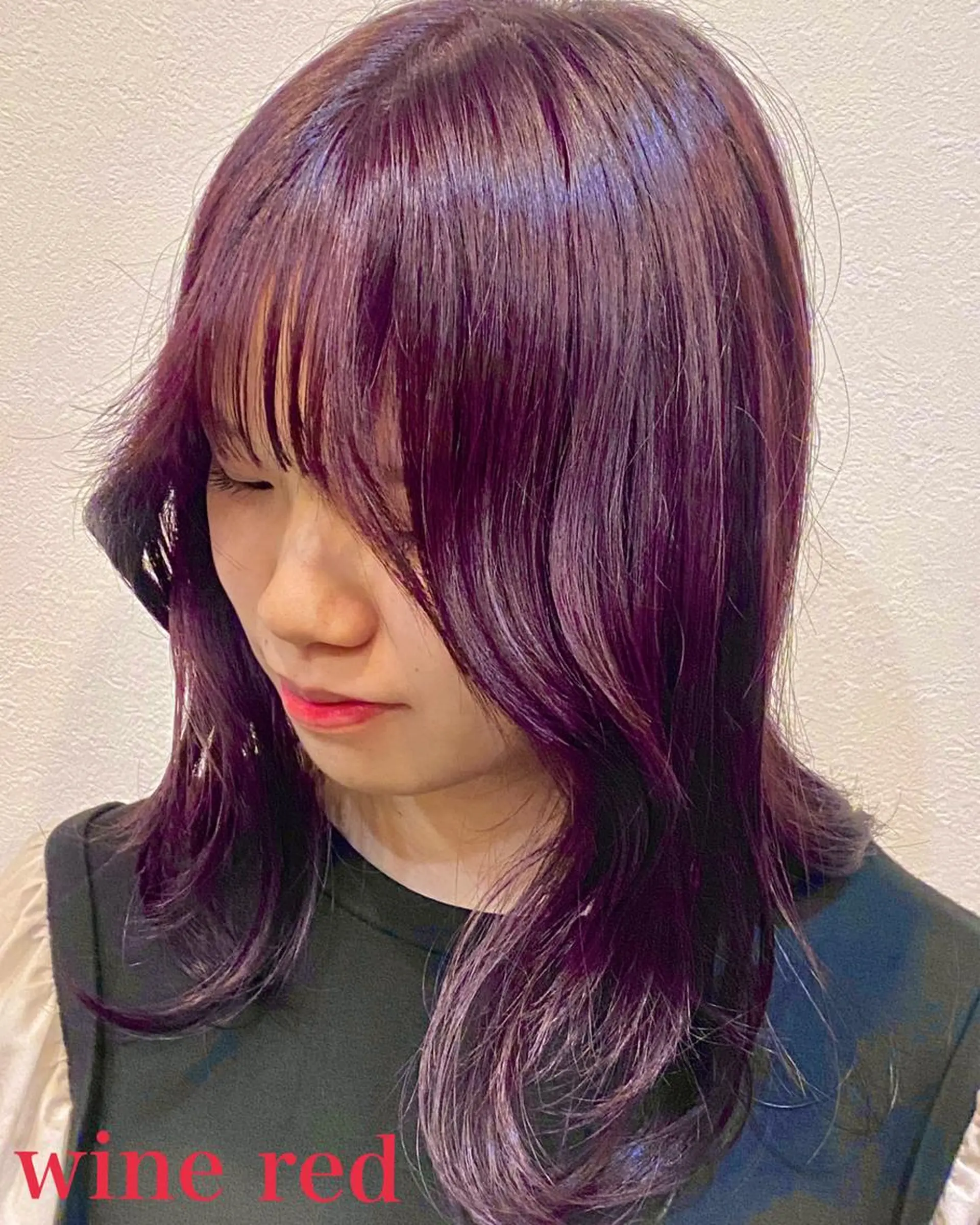 セミロング カラー 田崎 暁大のヘアスタイル
