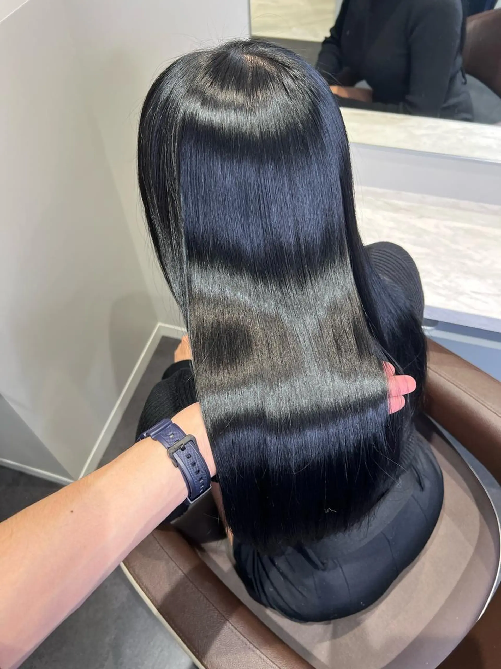 ロング 韓国風カラー 髪質改善 韓国風ヘア 縮毛矯正 トリートメント TAKUMI 【美髪特化】のヘアスタイル