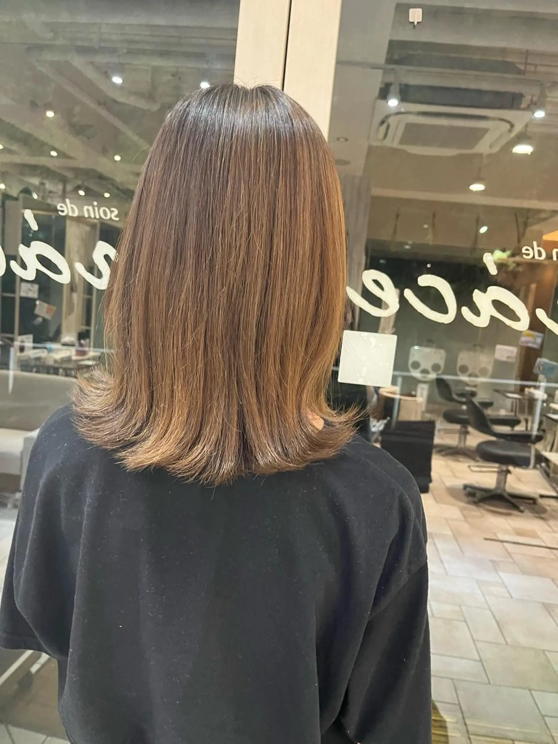 カラー ブリーチ ダブルカラー エドルカラー ハイライトカラー インナーカラー 髪質改善/レイヤー/ ボブ/磯野史歩のヘアスタイル