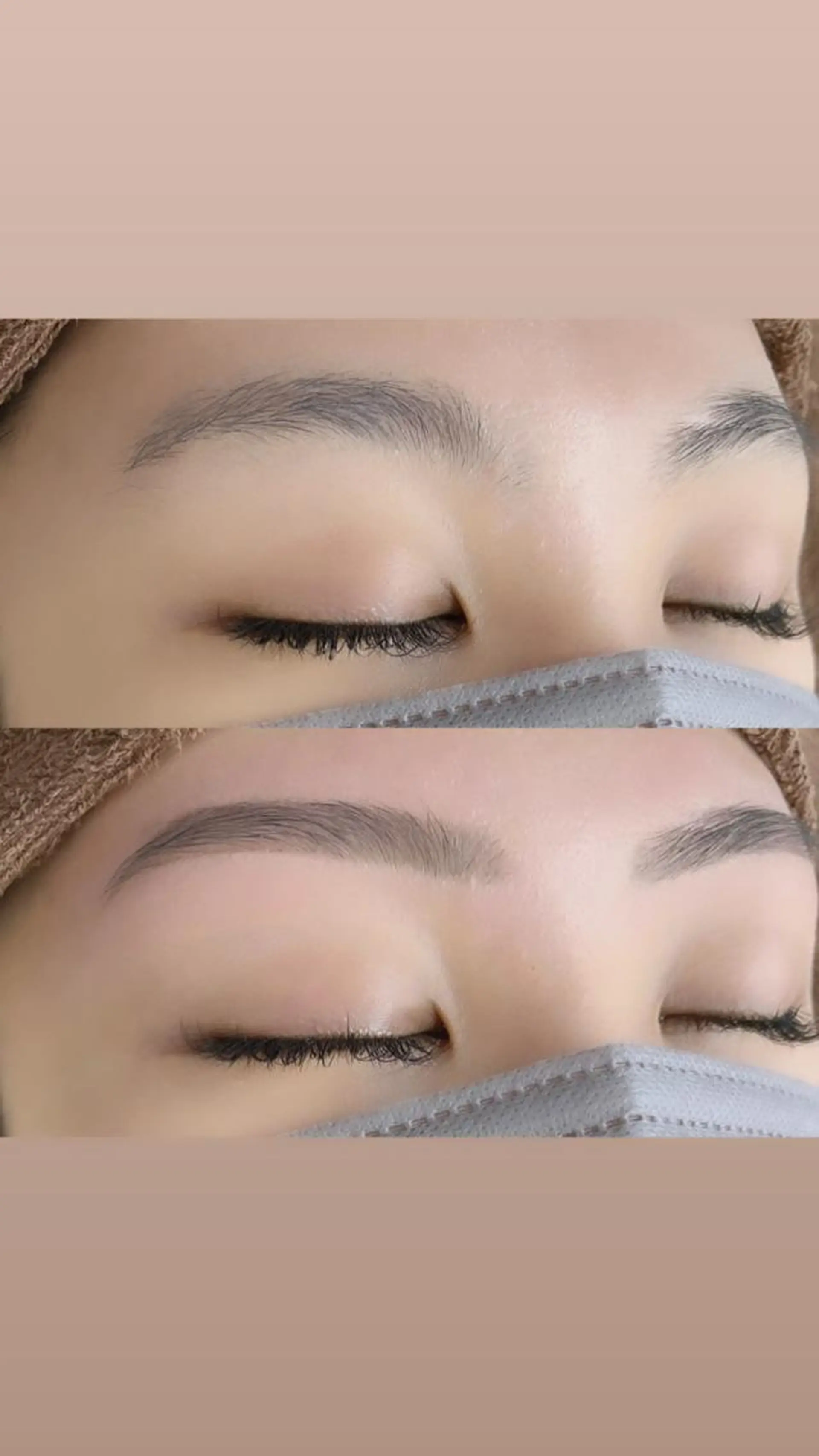 パーマ メンズ マツエク・マツパ アイブロウ BEIGE 金山 🌹RUKAのマツエク・マツパデザイン