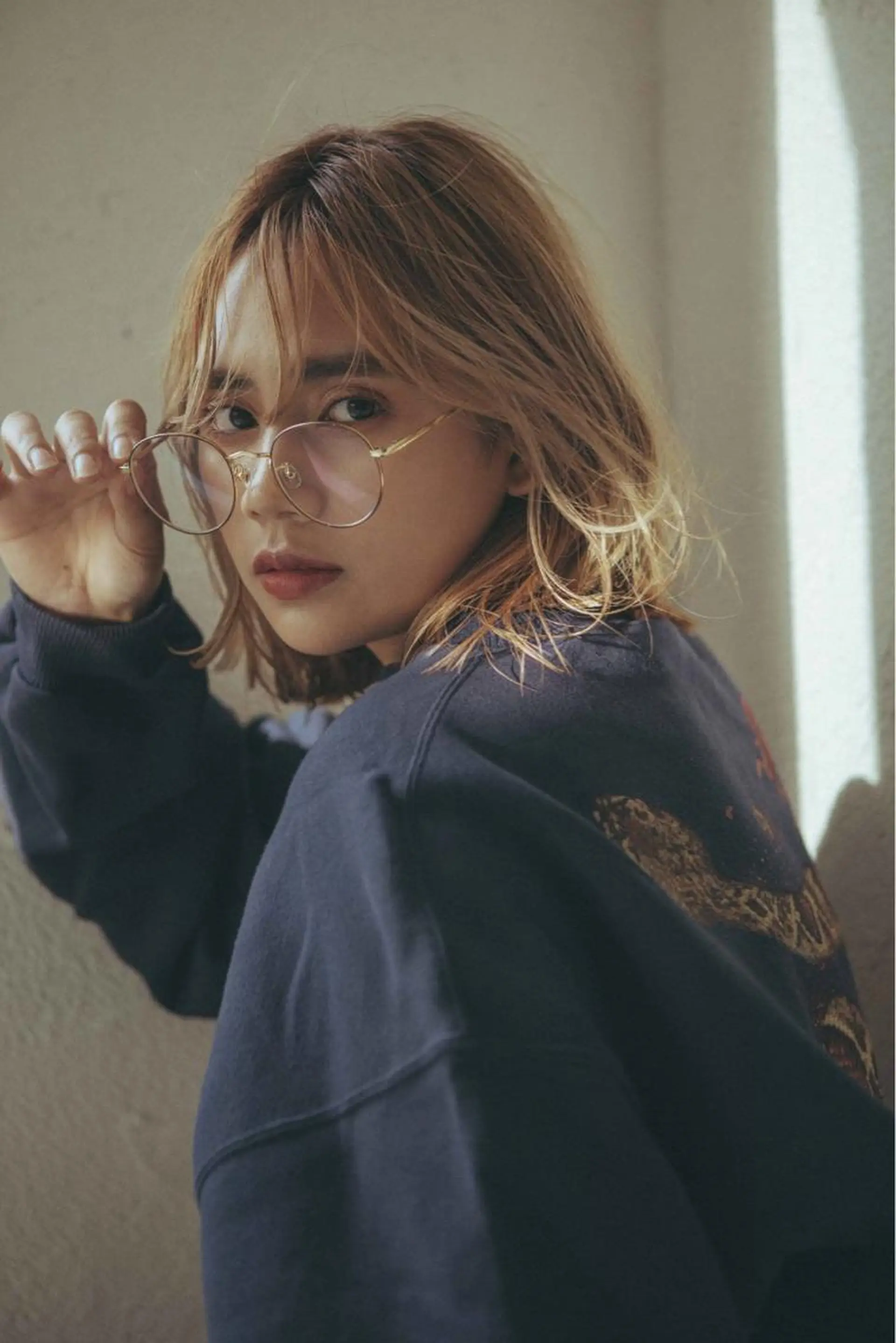 ミディアム カラー ハイトーンカラー ボブ カット ヘアカラー 舘野 太嘉宏のヘアスタイル