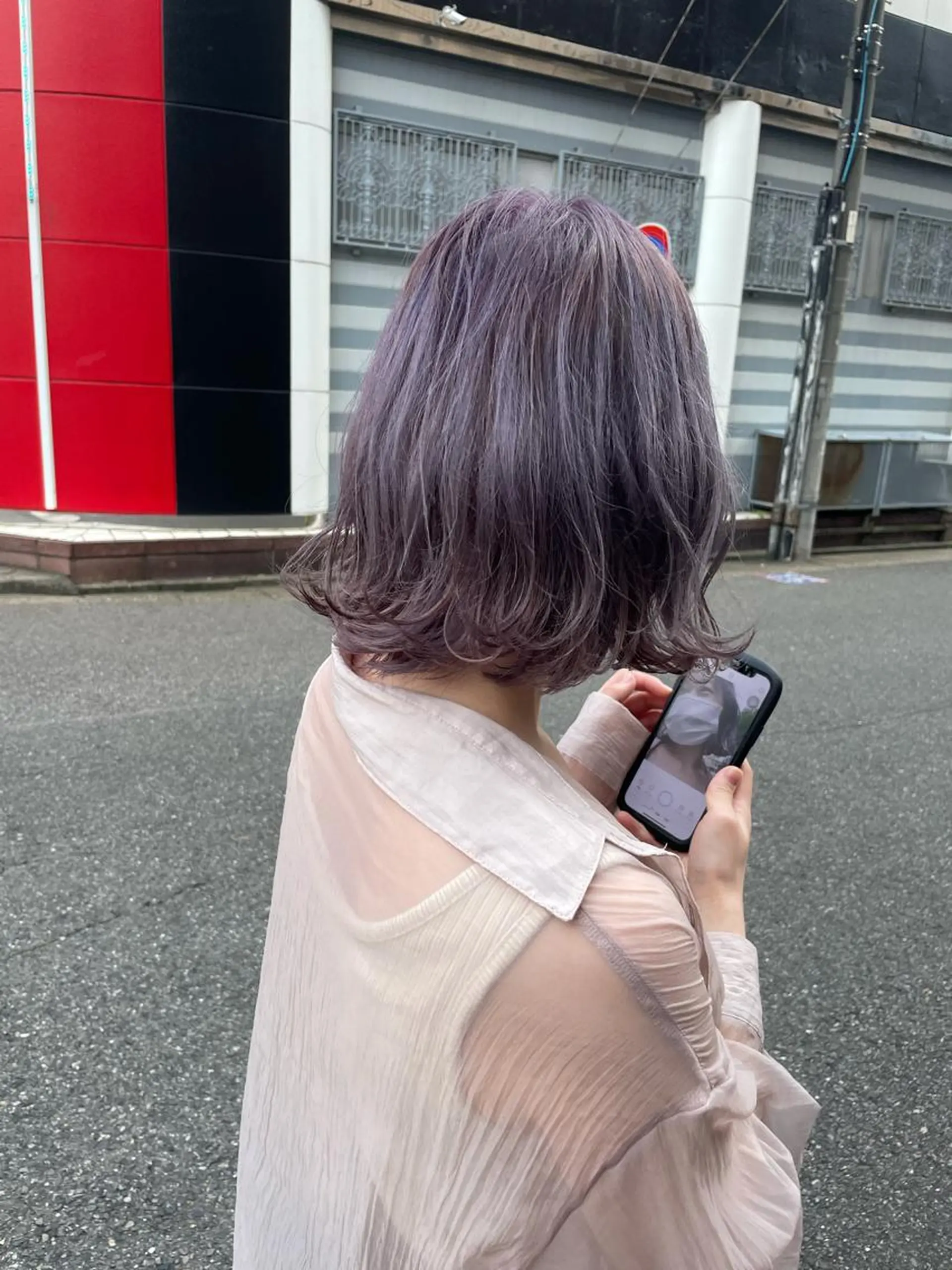 ミディアム カラー ヘアカラー トリートメント レイヤー/高橋 みく /池下/千種のヘアスタイル