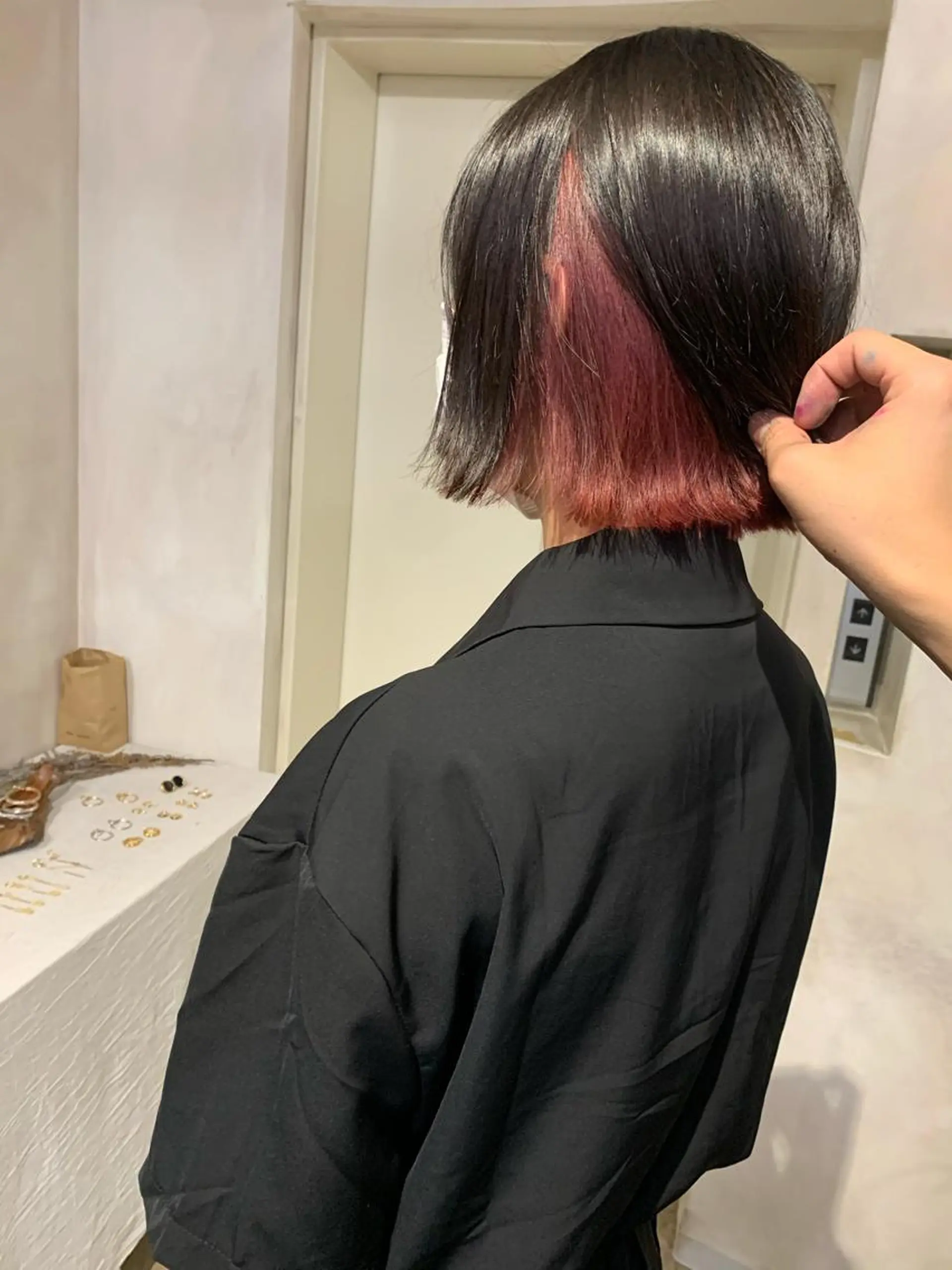 カラー デザインカラー インナーカラー ピンクカラー トリートメント /カラー/NAOKIのヘアスタイル