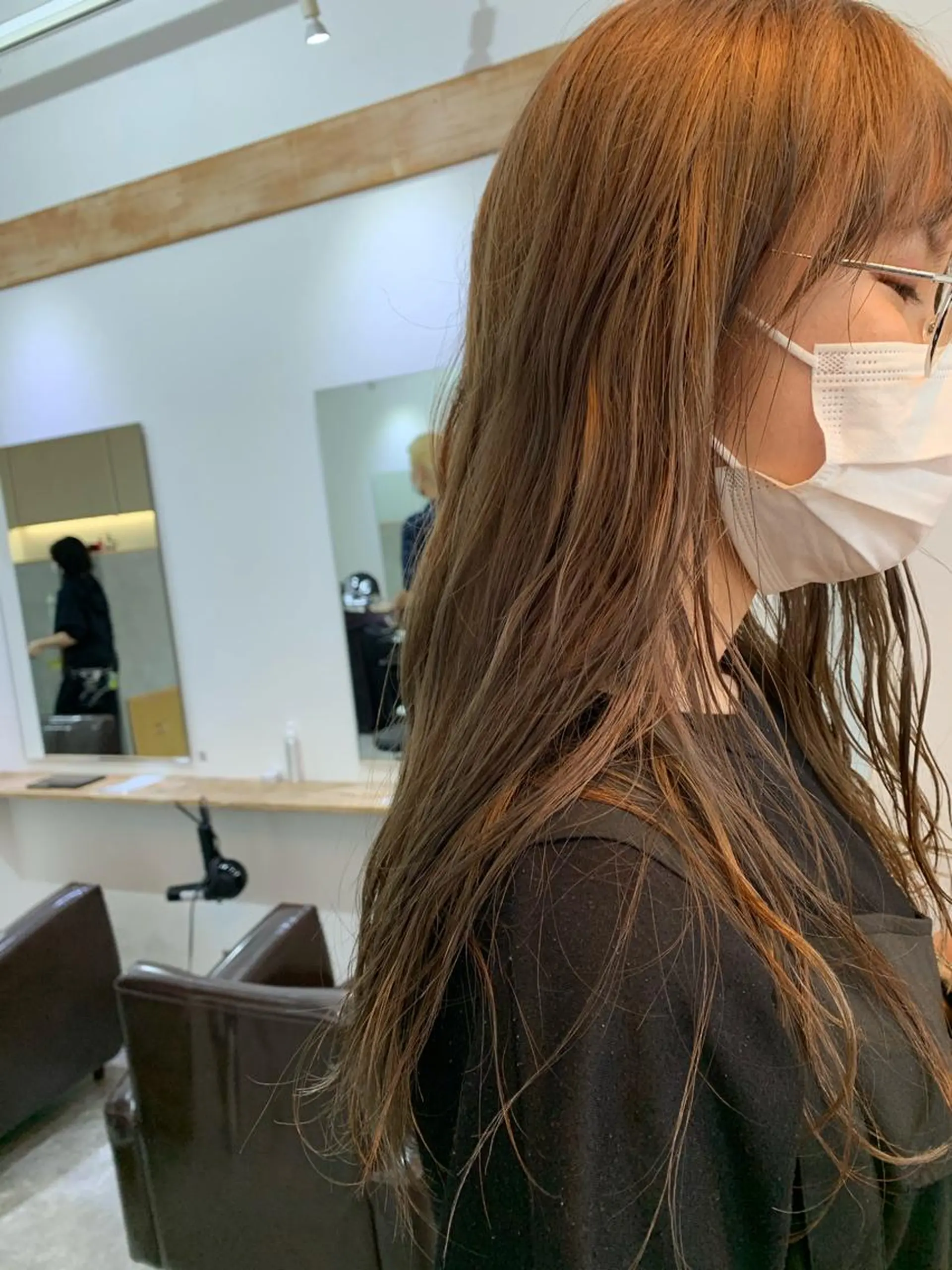 ロング カラー ベージュカラー カット ヘアカラー トリートメント パーマ/透明感カラー /ボブ/吉田一生のヘアスタイル