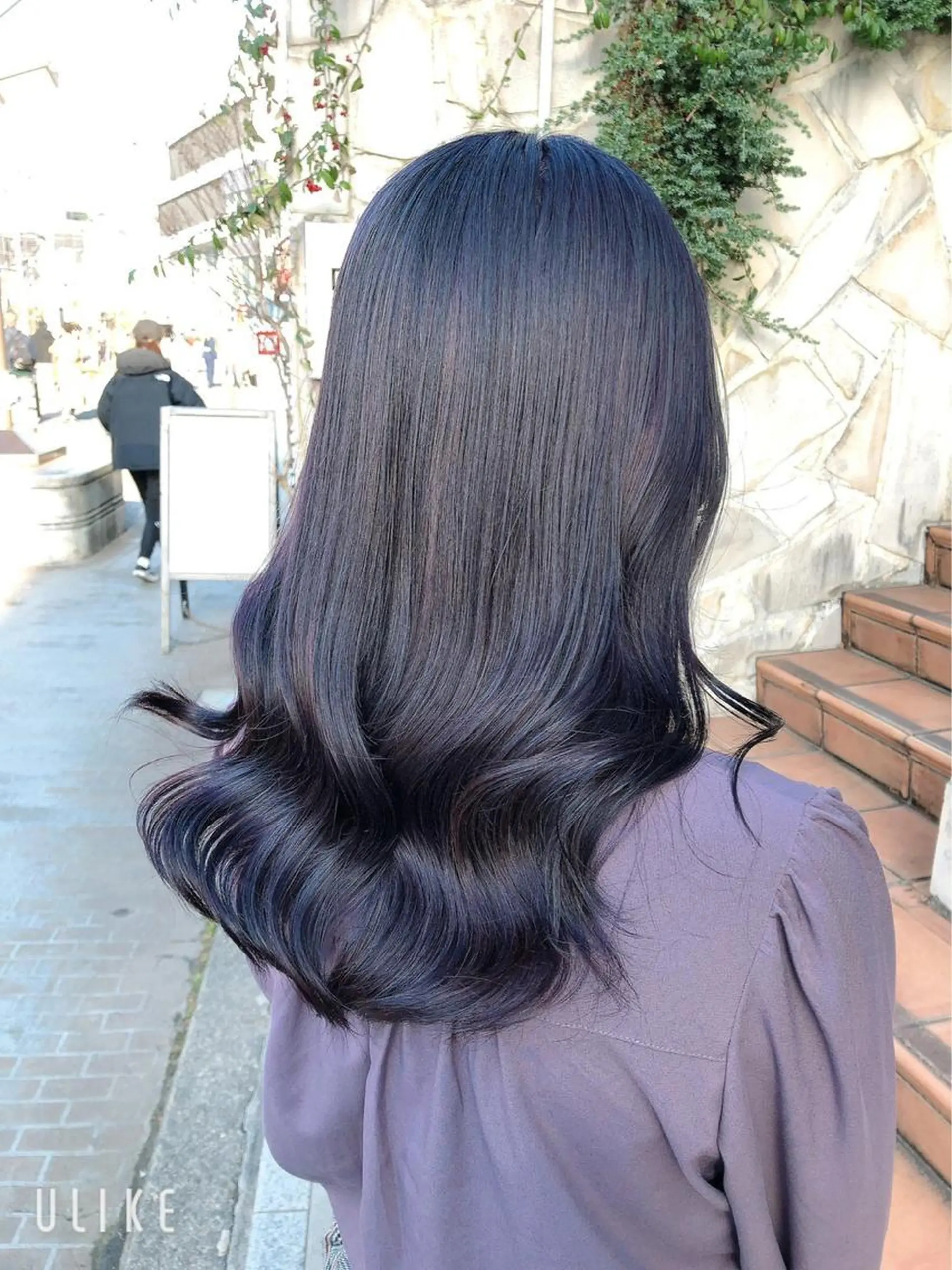 ミディアム カラー カット ヘアカラー トリートメント ヘアセット MORIO｜再現性× 癖毛レイヤーパーマのヘアスタイル