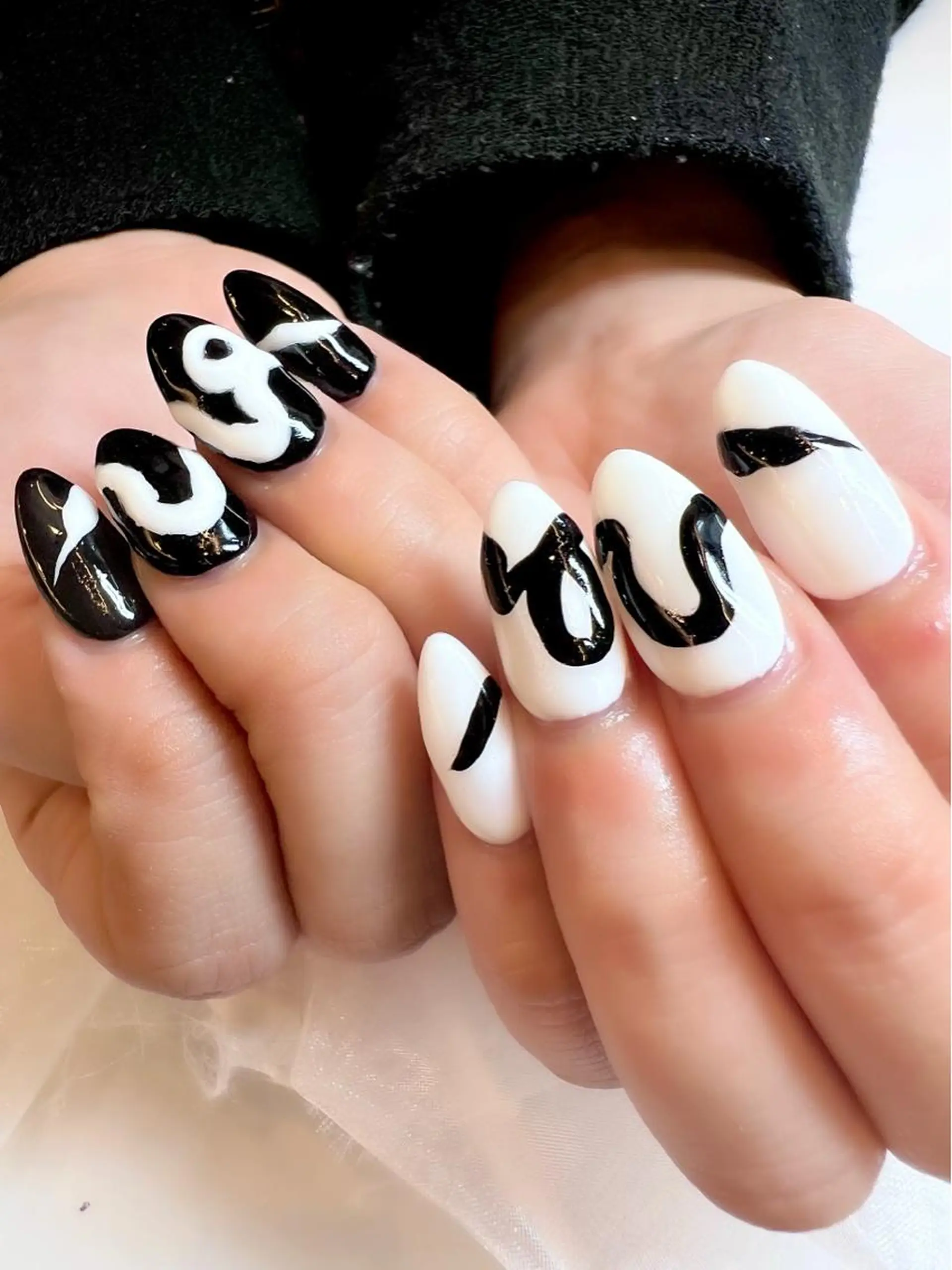 ネイル アートネイル ジェルネイル ロングネイル ニュアンスネイル オフィスネイル ハンドネイル clover nailのネイルデザイン