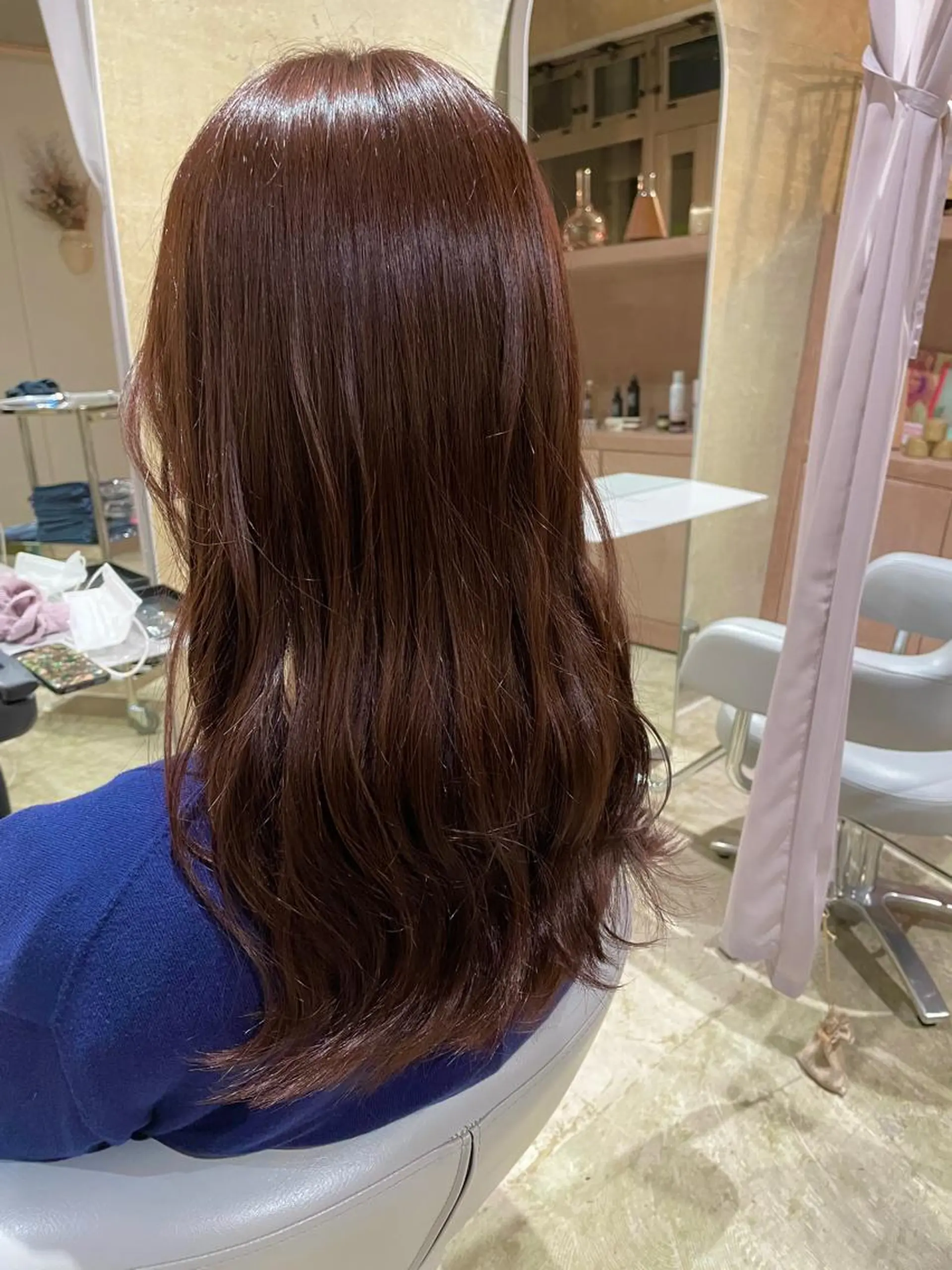 ロング カラー ブラウンカラー 韓国ボブ👩🇰🇷 小野絢未のヘアスタイル