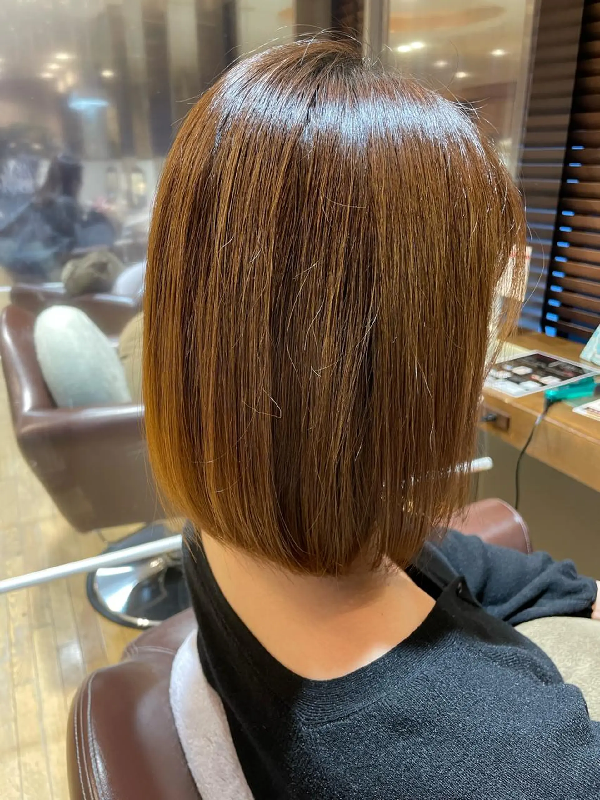 ミディアム ボブ 栞南🌼/艶カラー/ 髪質改善/ナチュラルのヘアスタイル