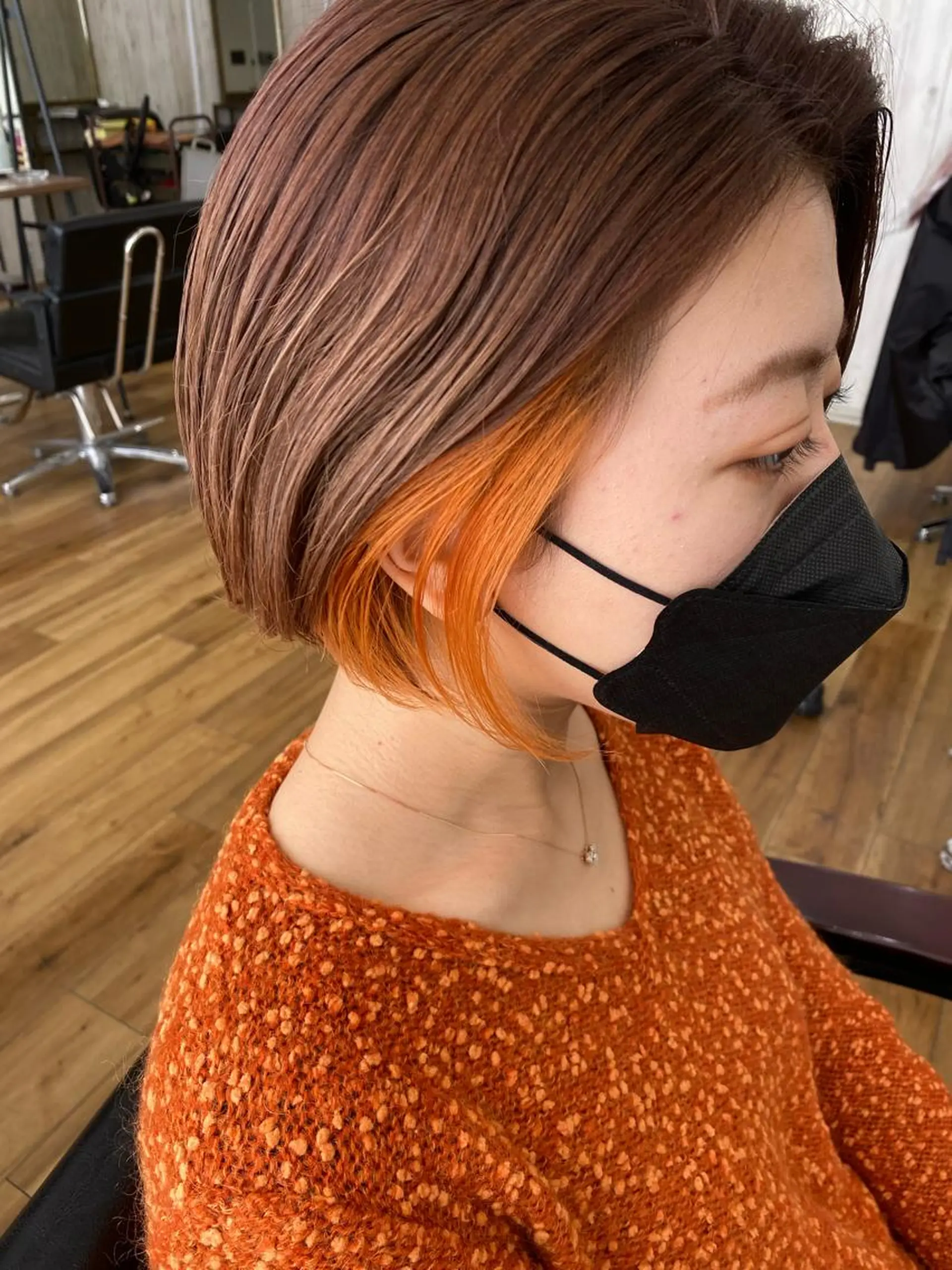 ショート カラー ヘアアレンジ アディクシーカラー ブリーチ 透明感カラー エドルカラー ハイライトカラー 夜23時まで予約🉑 reverieあきらのヘアスタイル