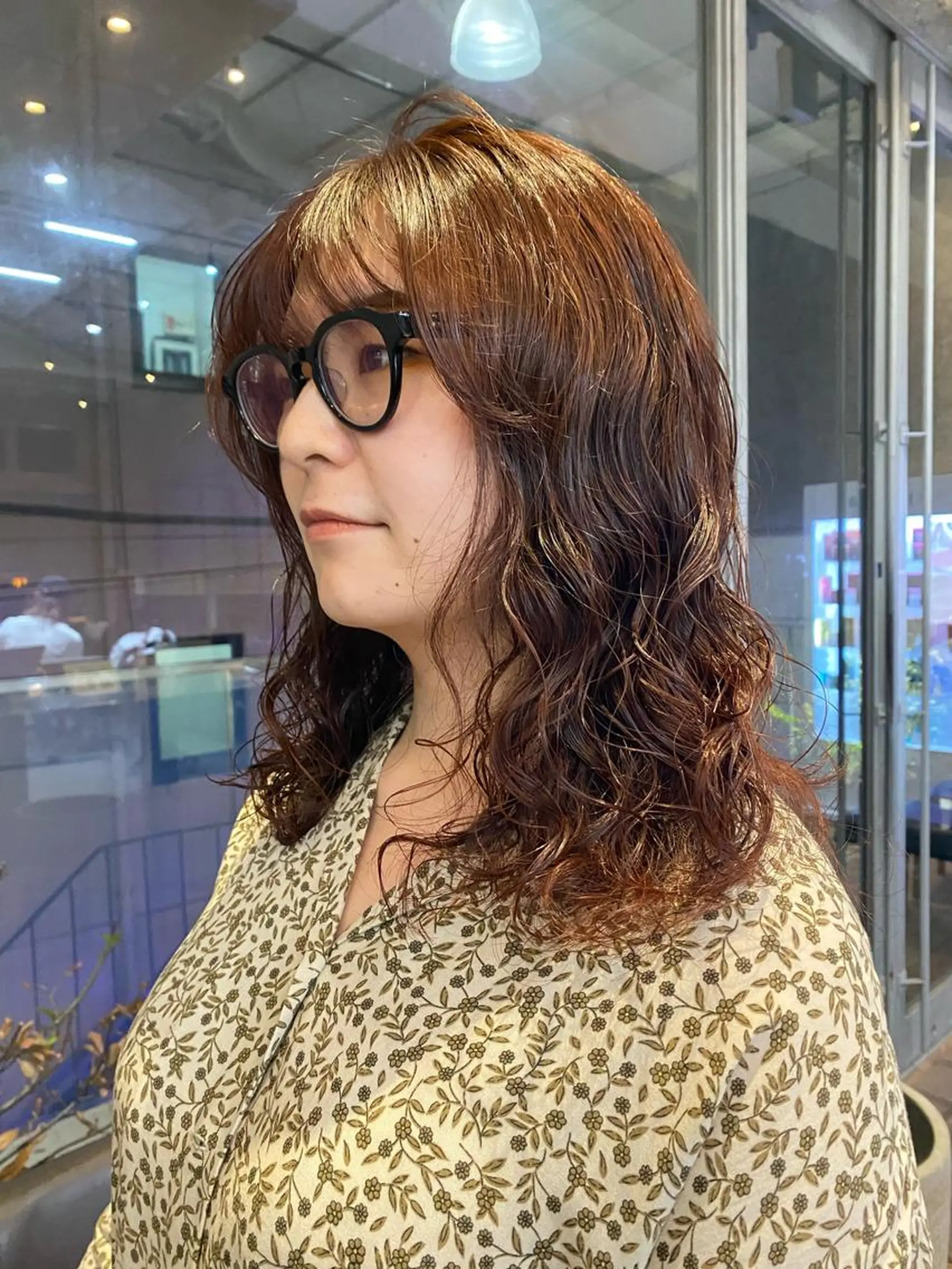 ミディアム カラー パーマ ヘアアレンジ カット ヘアカラー パーマ トリートメント ヘッドスパ ヘアセット 押切 響　のヘアスタイル