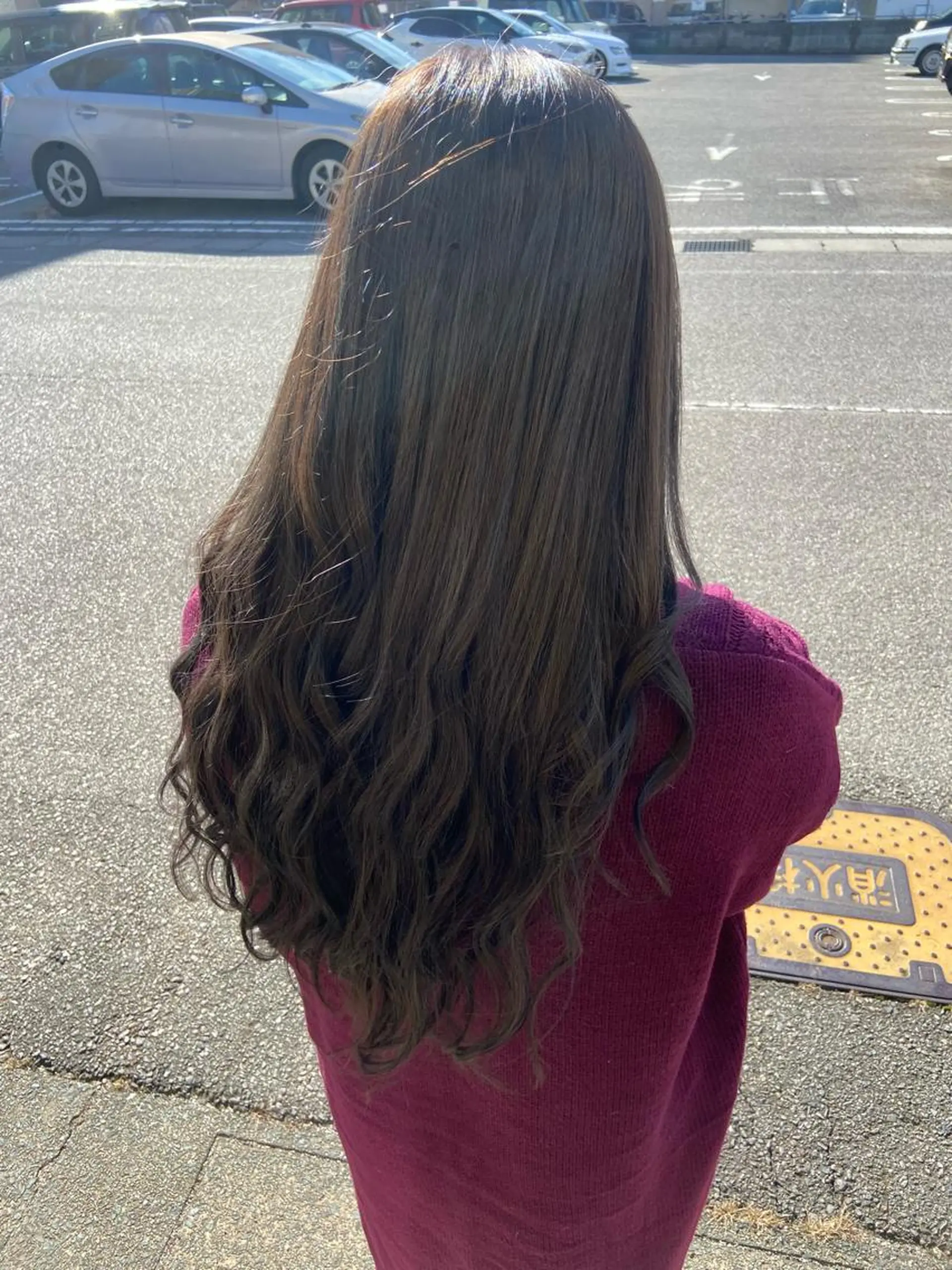 ロング カラー アッシュ イルミナカラー ヘアカラー トリートメント 大坪 拓斗のヘアスタイル