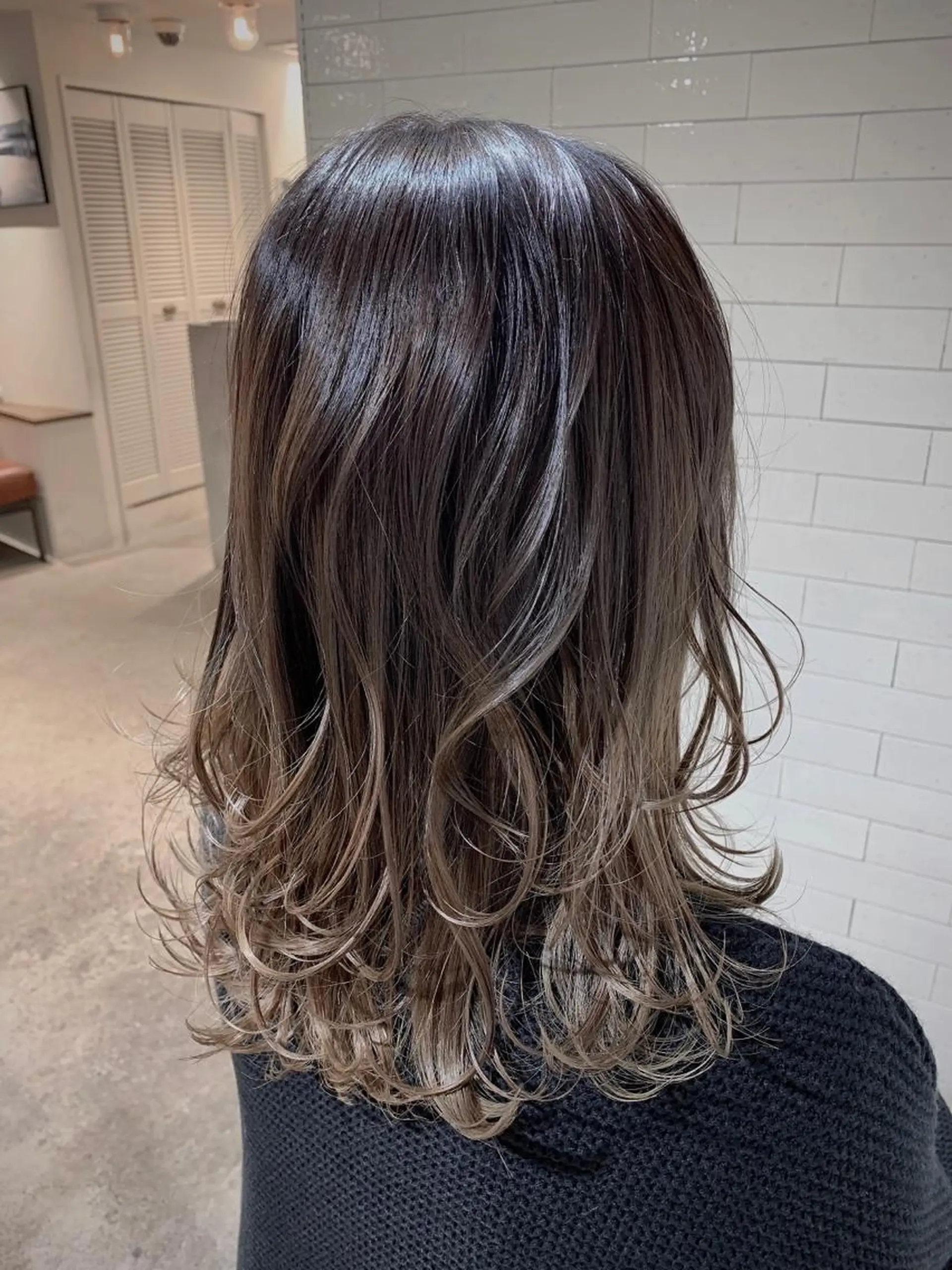 ミディアム ヘアカラー トリートメント ヘアセット 坂本 なつきのヘアスタイル