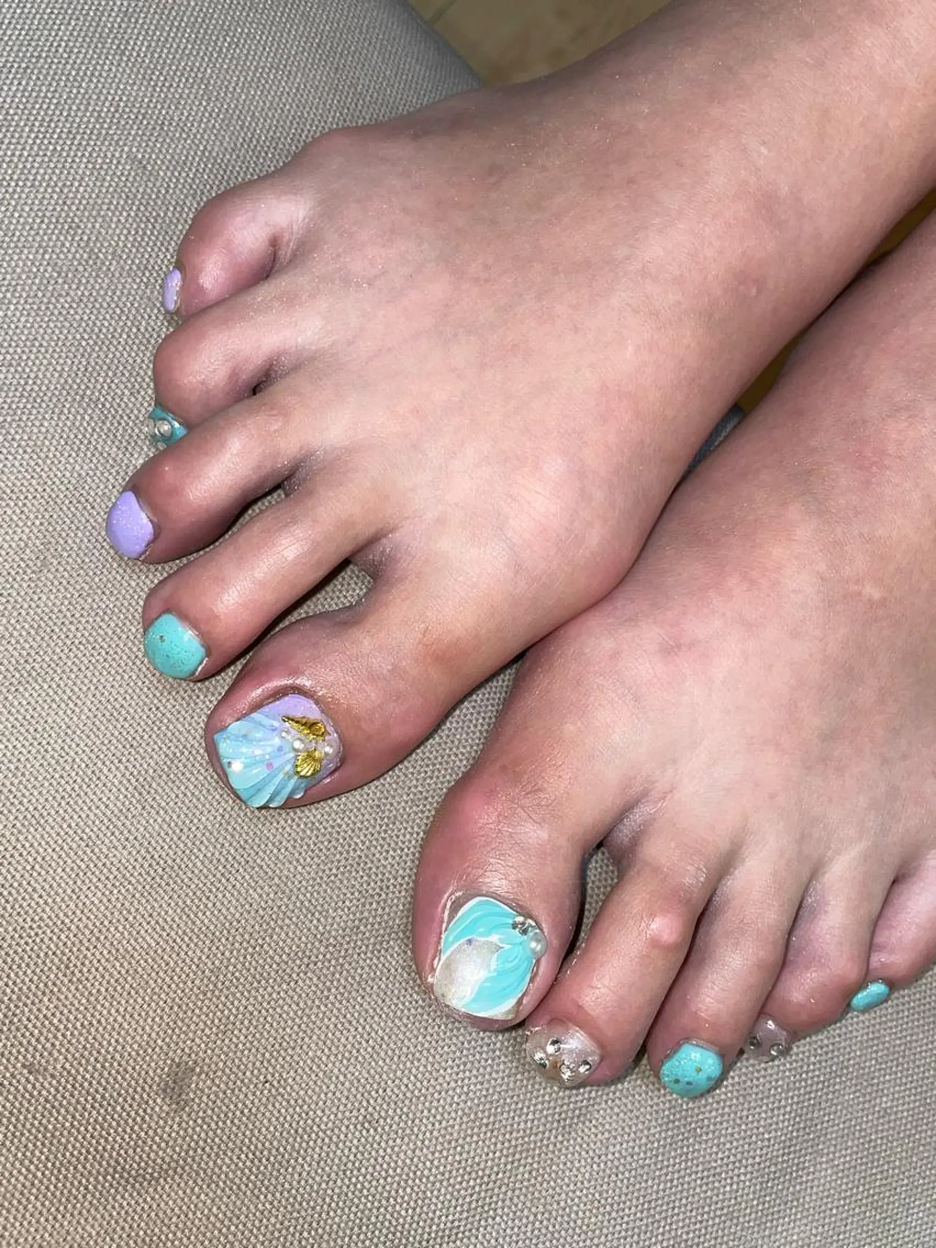 ネイル 夏ネイル フットネイル LUNA NAIL ayuのネイルデザイン