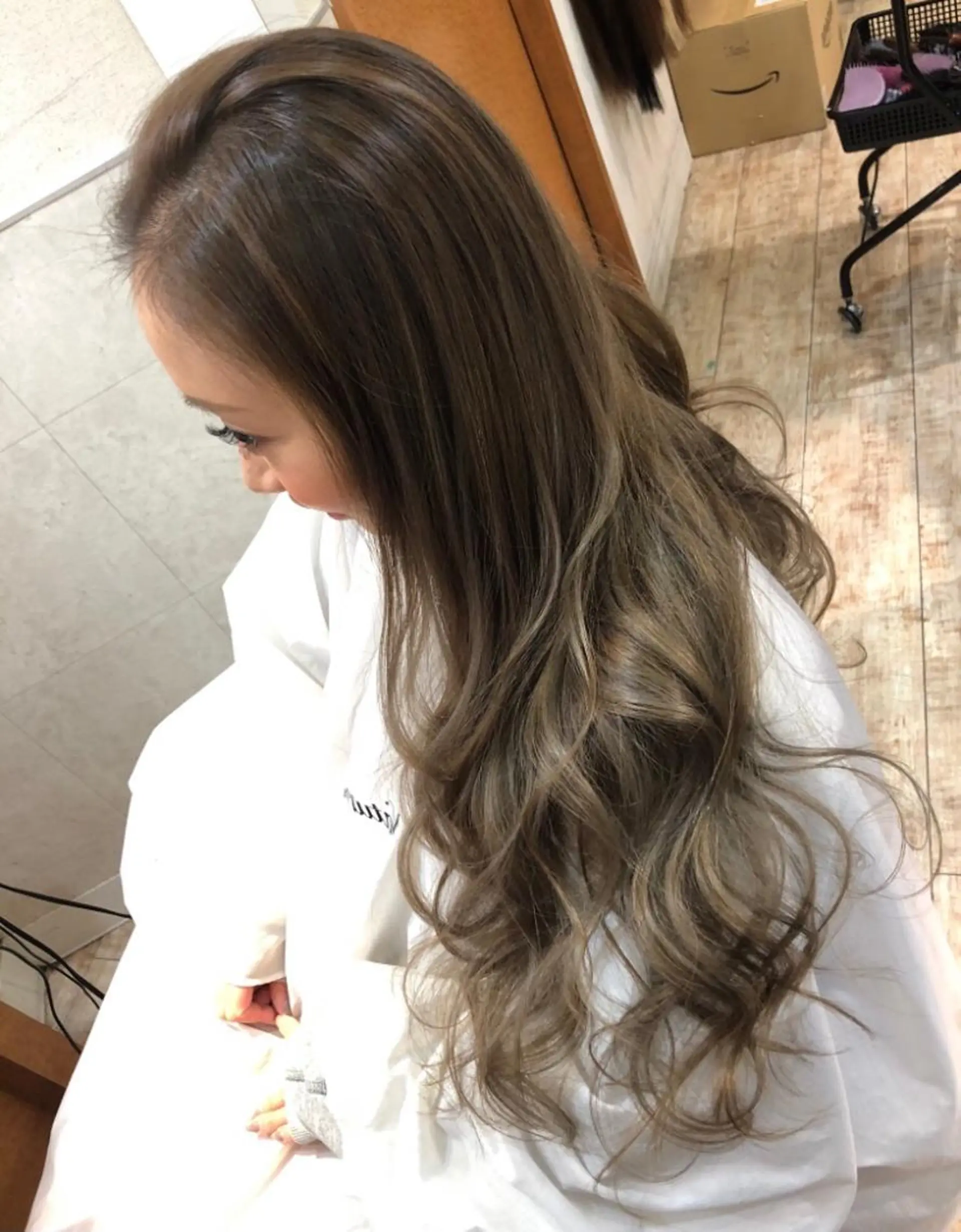 ロング カラー ヘアカラー トリートメント Manager yumi  🍯のヘアスタイル